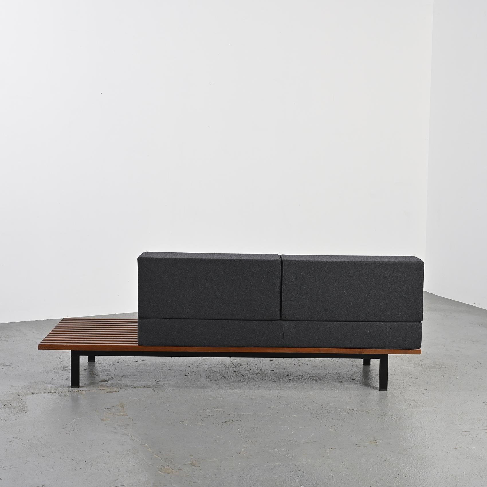 Charlotte Perriand Cansado Bench, Steph Simon, ca. 1962 In Good Condition In VILLEURBANNE, FR