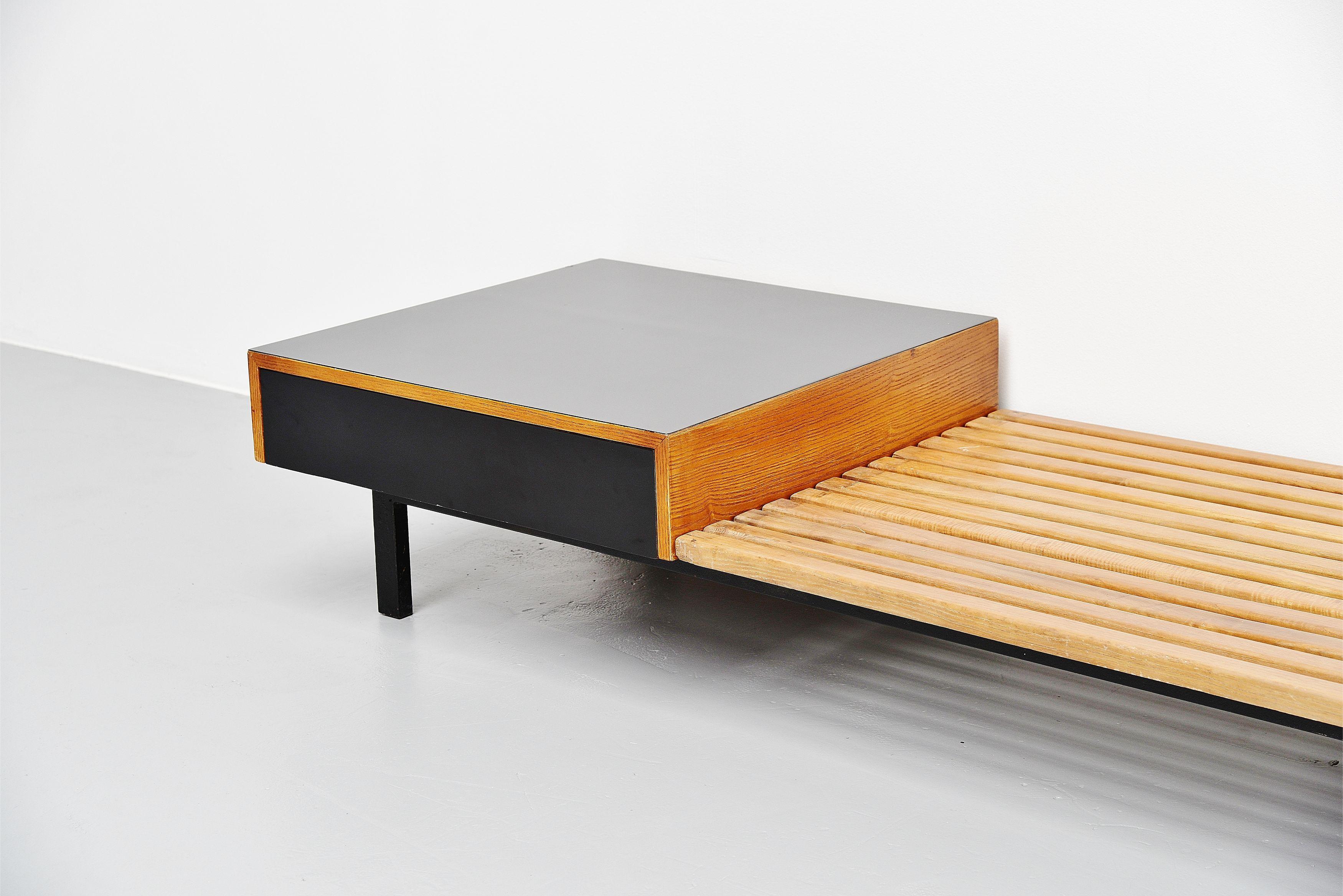 French Charlotte Perriand Cansado bench Steph Simon, France, 1958