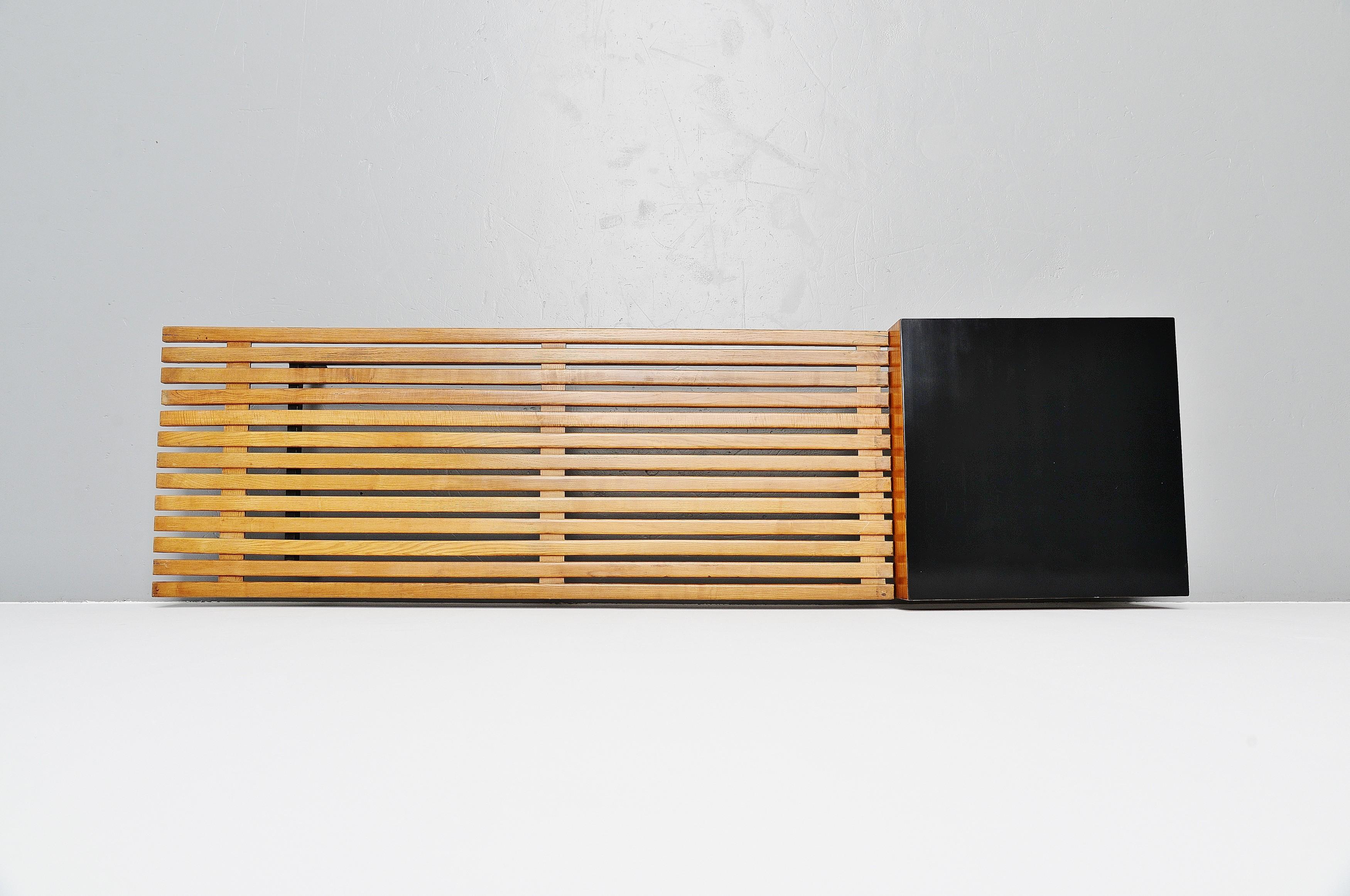 Charlotte Perriand Cansado bench Steph Simon, France, 1958 In Good Condition In Roosendaal, Noord Brabant