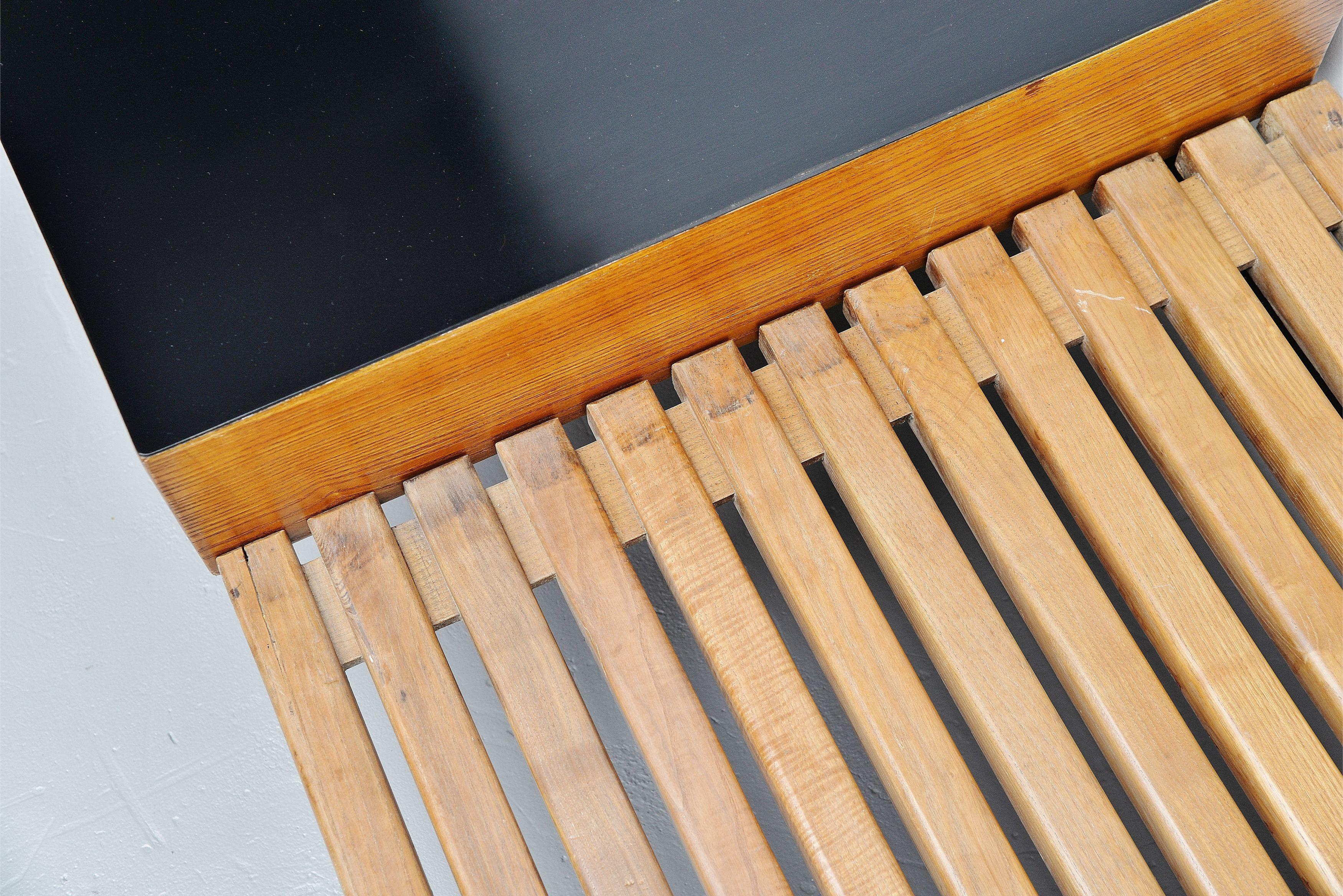 Metal Charlotte Perriand Cansado bench Steph Simon, France, 1958