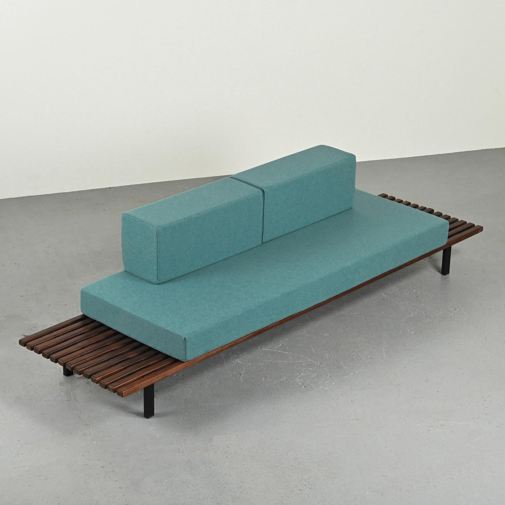 Mahogany Charlotte Perriand Cansado Bench,  Steph Simon France circa 1962