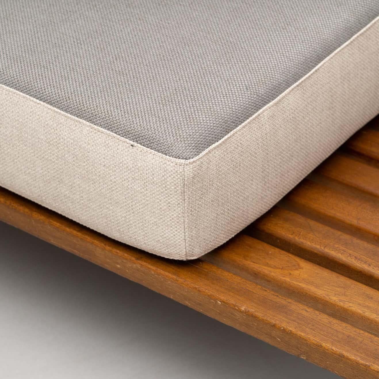 Charlotte Perriand Cansado Bench with a Drawer, circa 1958 3