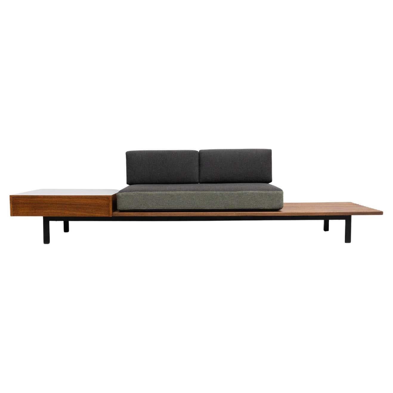 Charlotte Perriand Cansado Bench with a Drawer, circa 1958 For Sale 8