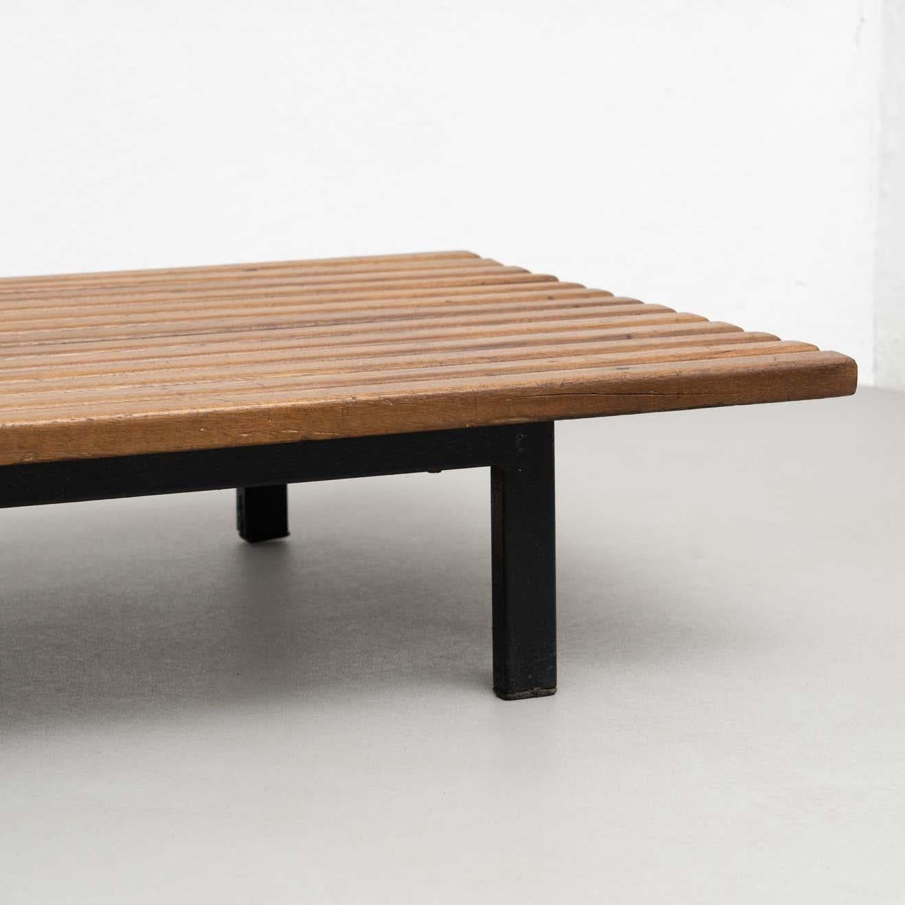 Charlotte Perriand Cansado Bench with a Drawer, circa 1958 For Sale 13