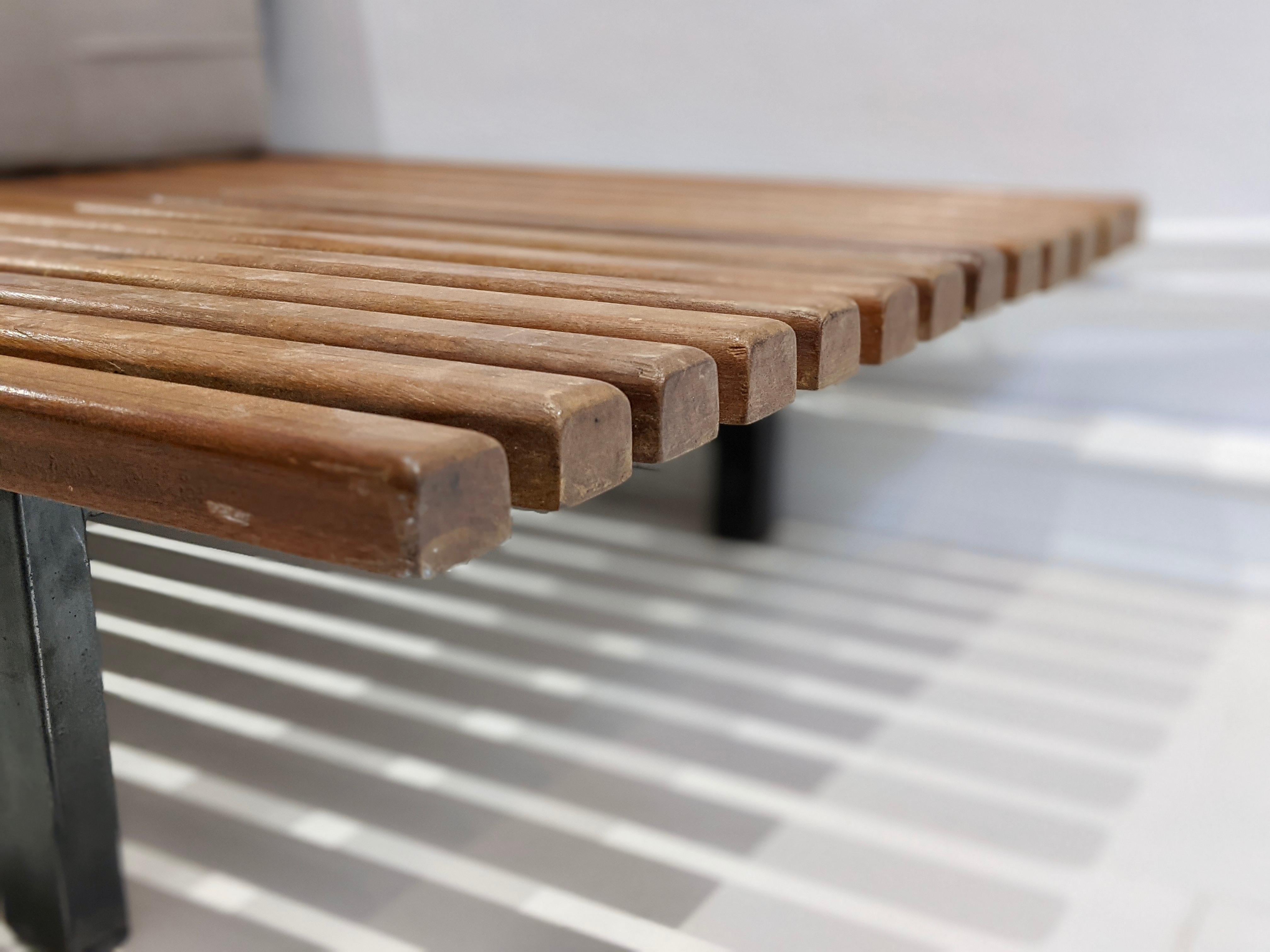 Charlotte Perriand, Cansado Bench with Drawer, 1954 2