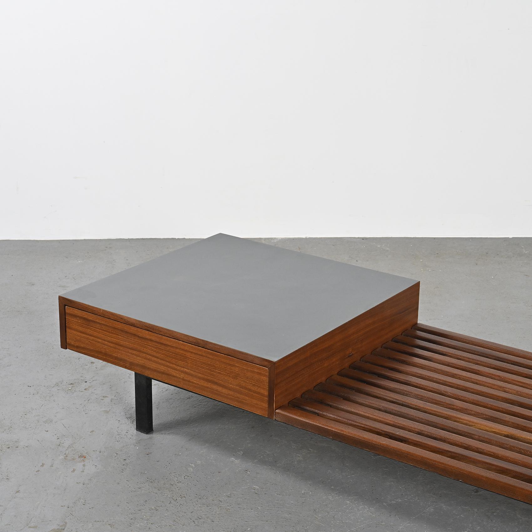 Charlotte Perriand Cansado Bench with Drawer Steph Simon 5
