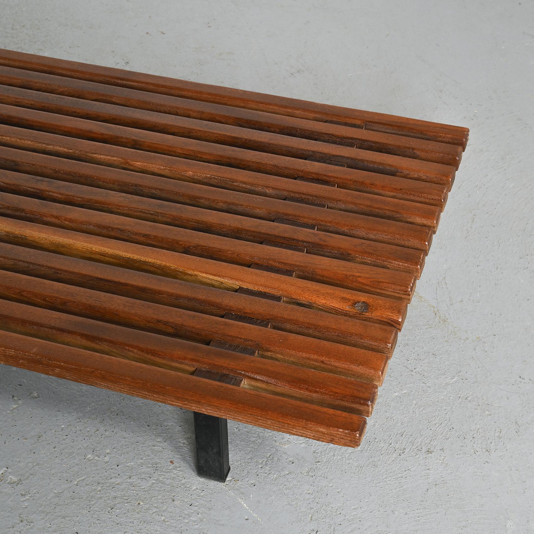 Charlotte Perriand Cansado Bench with Drawer Steph Simon 6