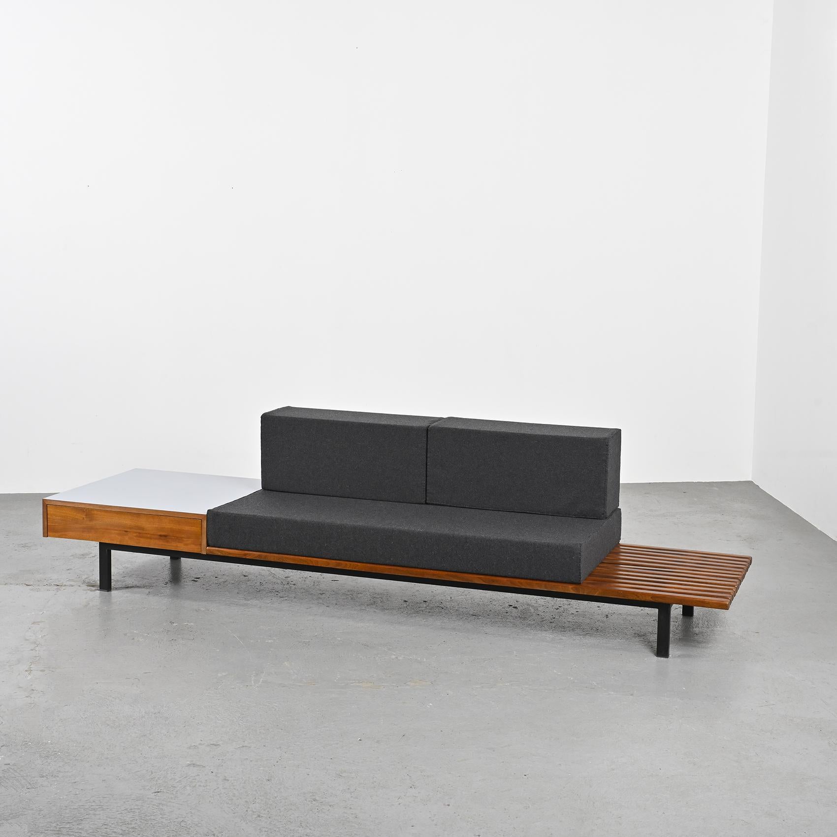 Mauritanian Charlotte Perriand Cansado Bench with Drawer Steph Simon