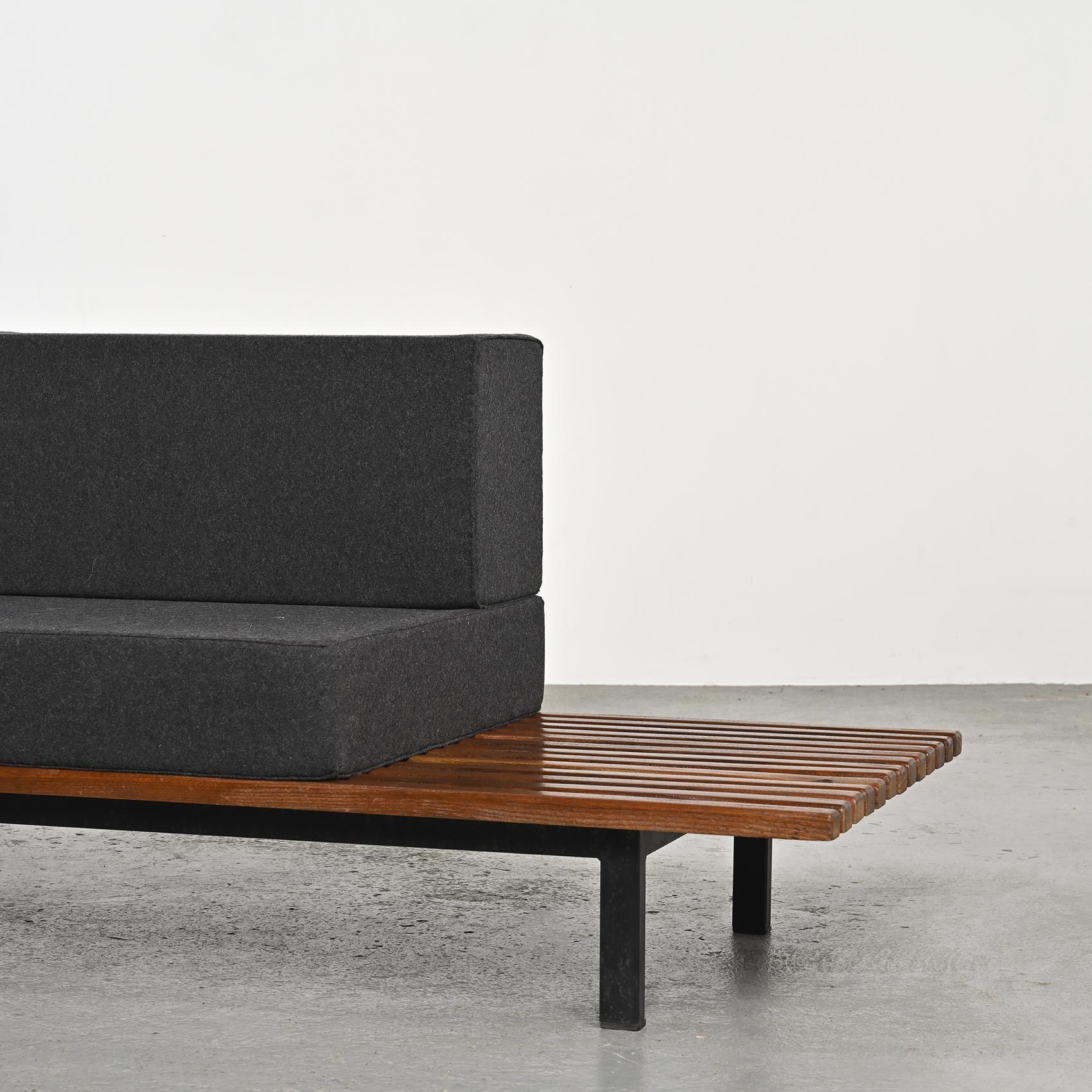 Wood Charlotte Perriand Cansado Bench with Drawer Steph Simon