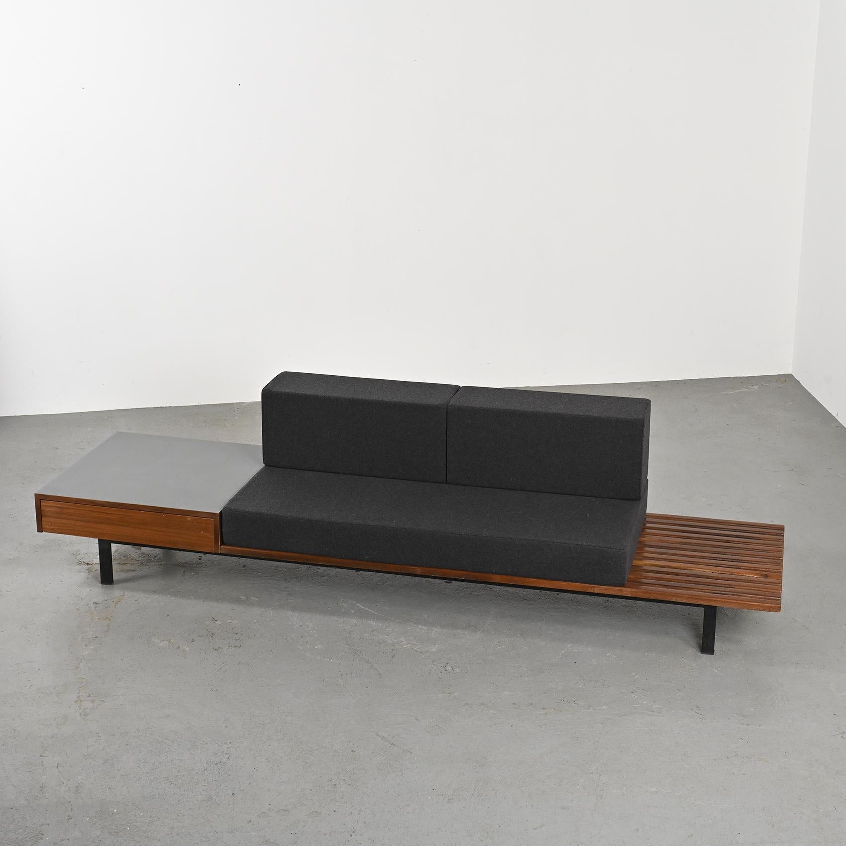 Charlotte Perriand Cansado Bench with Drawer Steph Simon 2