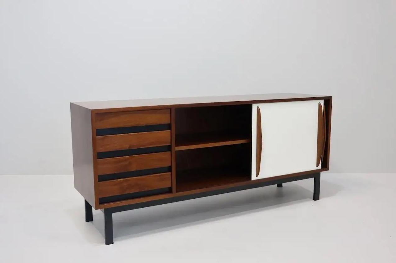 Mid-Century Modern Charlotte Perriand, Cansado Cabinet, circa 1958 For Sale