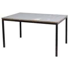 Charlotte Perriand Cansado Gray Table, Wood & Metal, Mid-Century, 1950