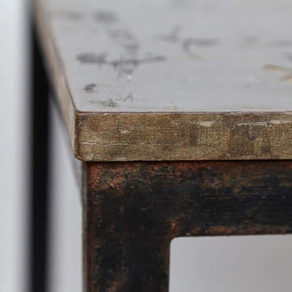 Mid-20th Century Charlotte Perriand Cansado Gray Table, circa 1950 For Sale