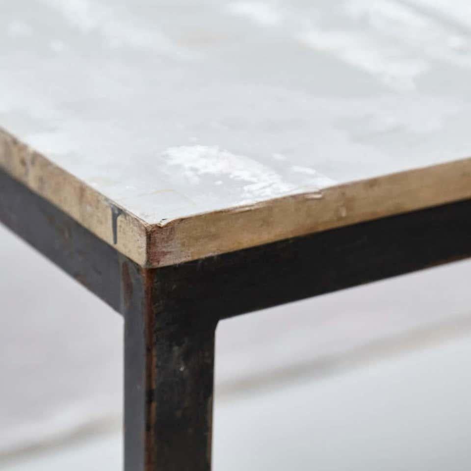 Wood Charlotte Perriand Cansado Gray Table, circa 1950 For Sale