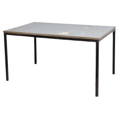 Charlotte Perriand Cansado Gray Table, Wood & Metal, Mid-Century, 1950