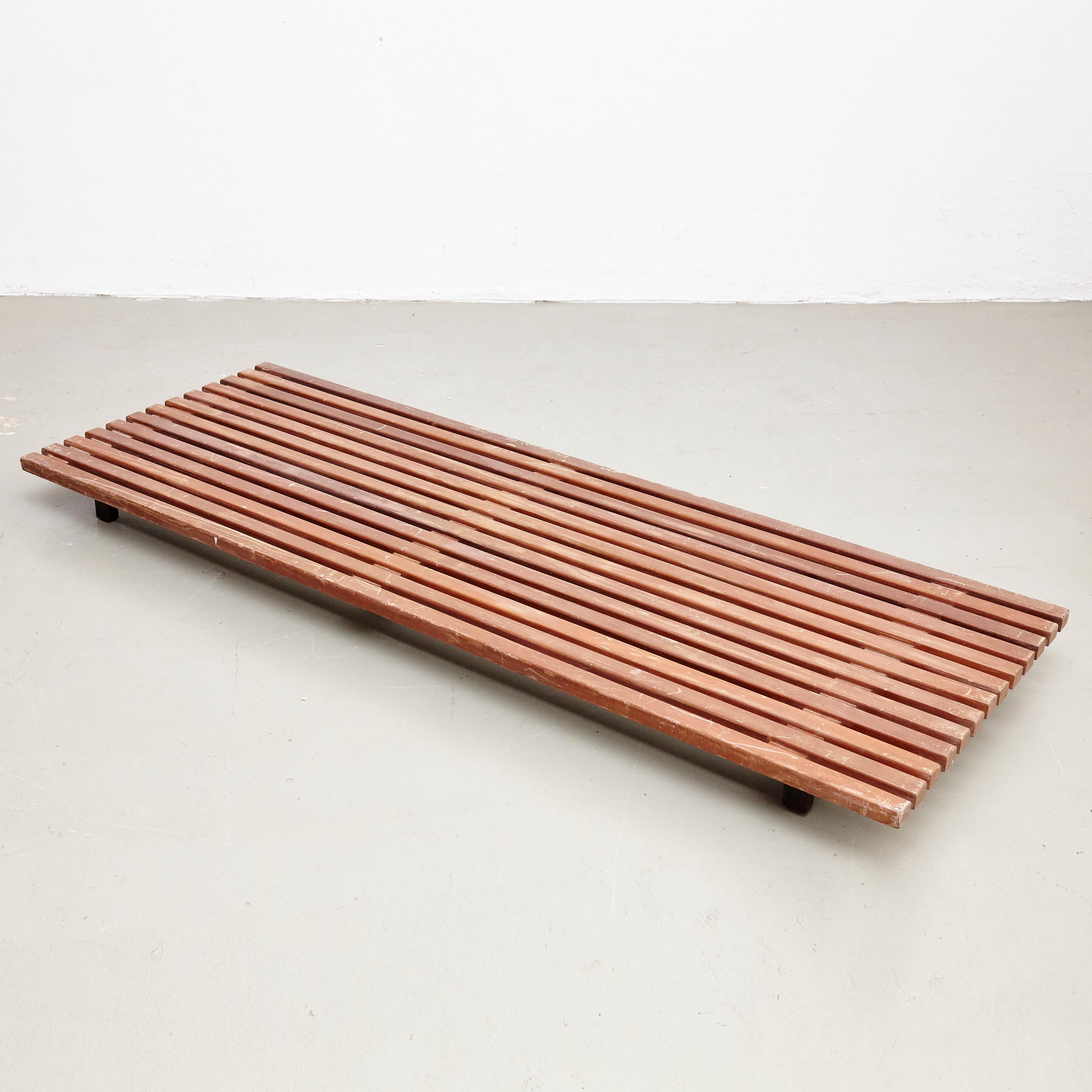 French Charlotte Perriand Cansado Low Bench, circa 1950***** For Sale