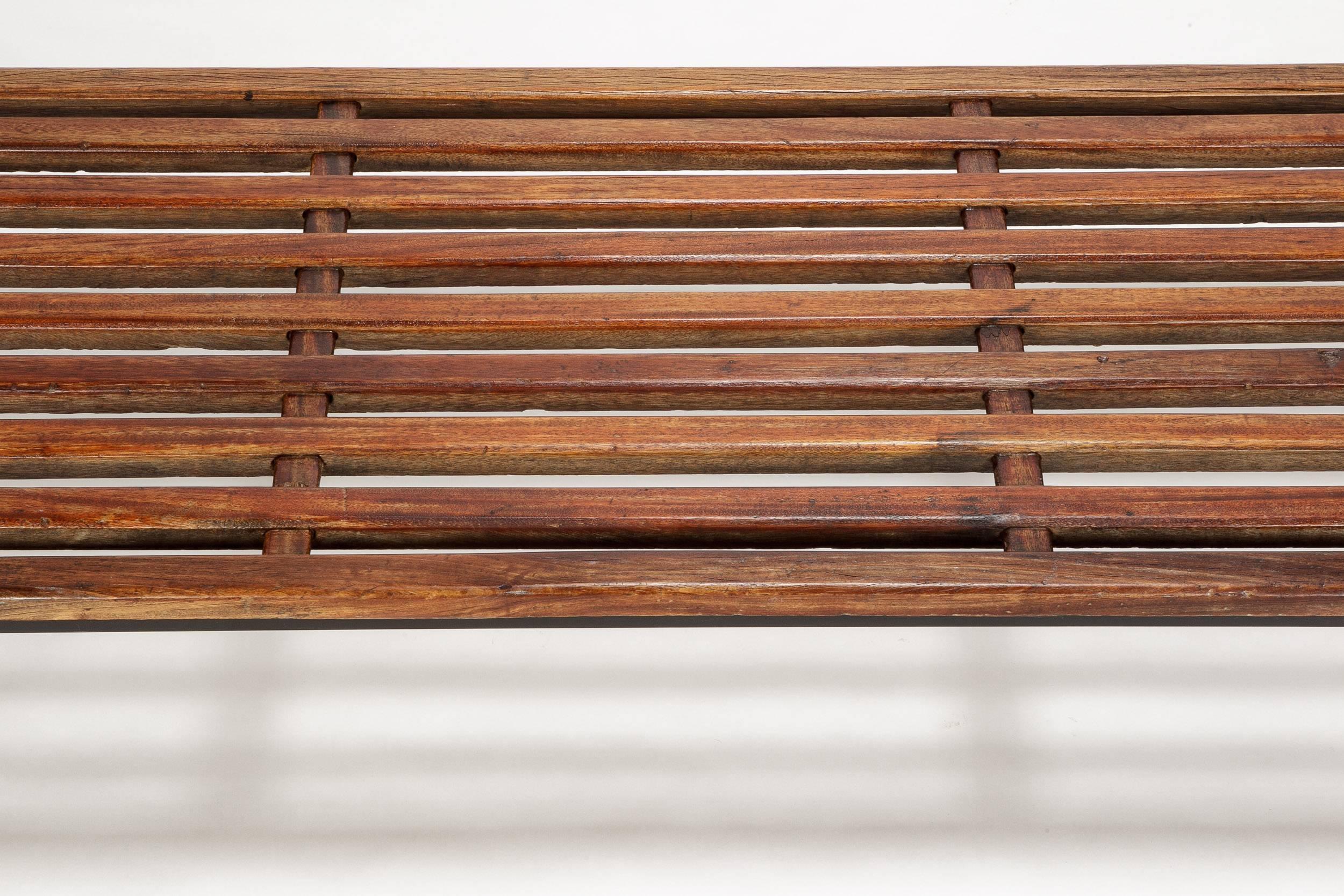 Lacquered Charlotte Perriand Cansado Slat Bench Steph Simon, 1958 For Sale