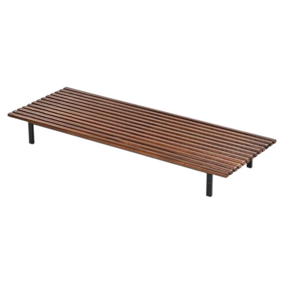 Charlotte Perriand Cansado Slat Bench / Table, Midcentury Modern, 1950s, France