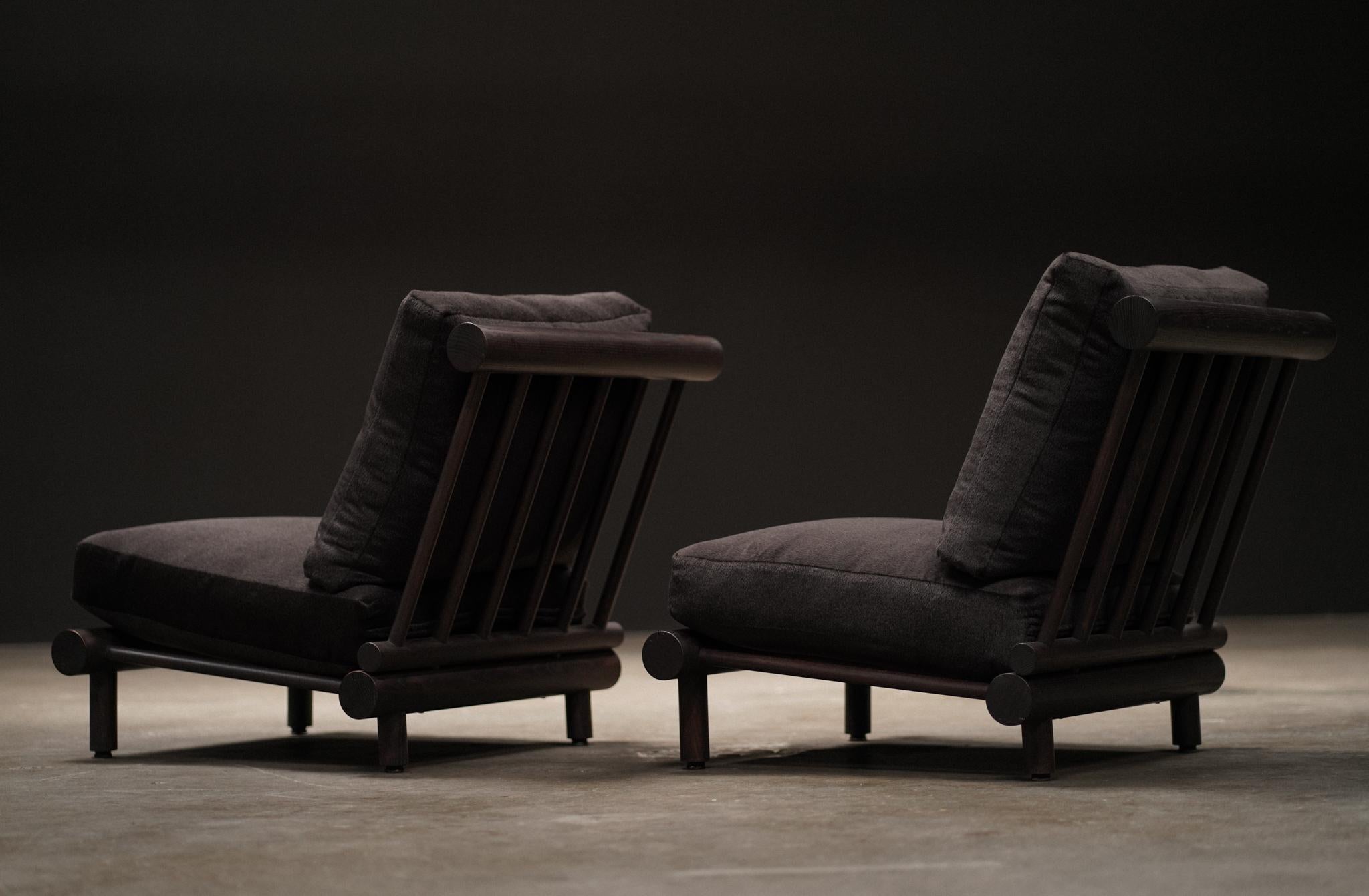 Ébénisé Chaise 