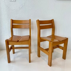 Charlotte Perriand Chairs from "La Cascade" at Les Arcs, 1600