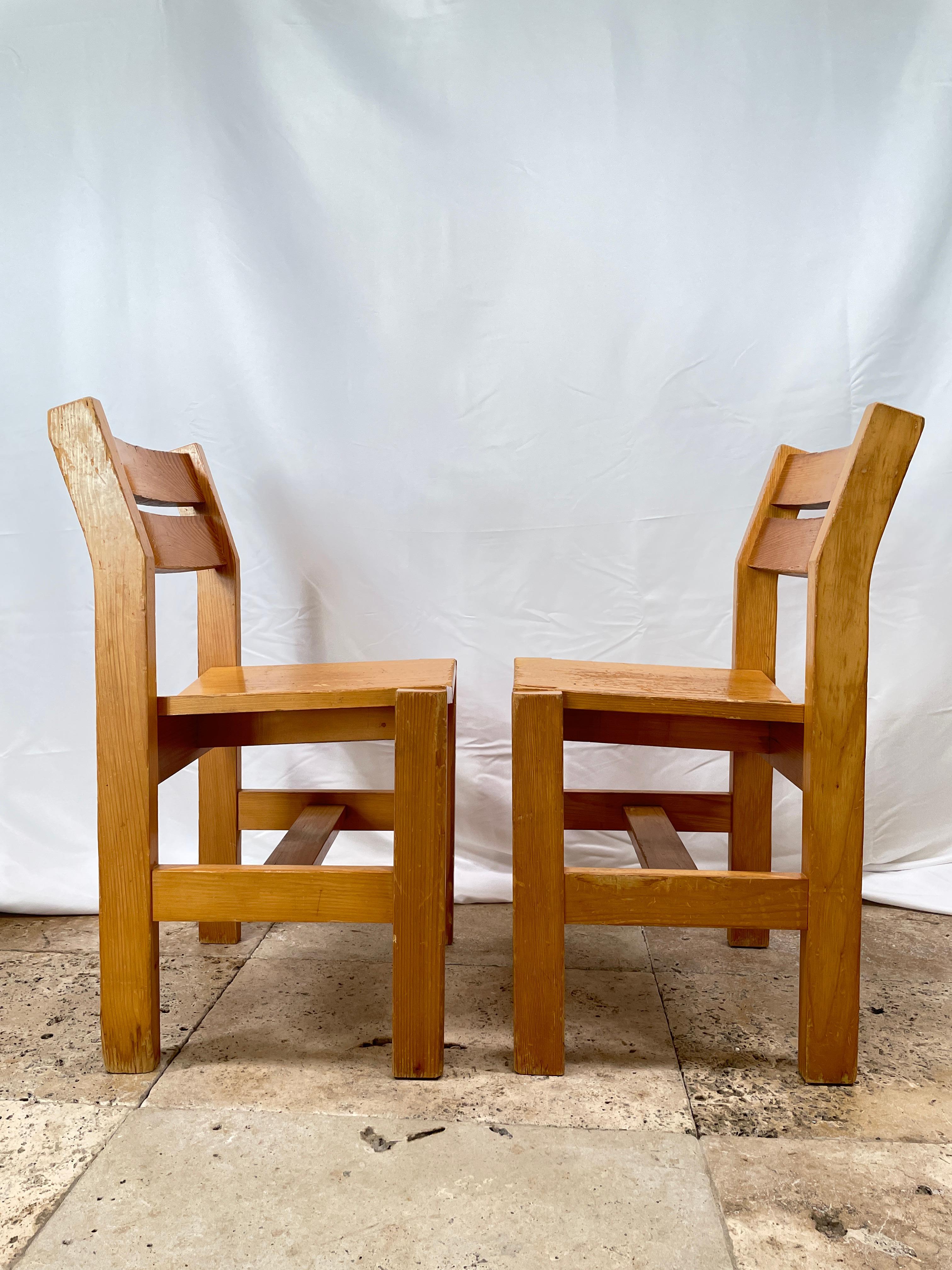 Mid-Century Modern Charlotte Perriand Chairs from 