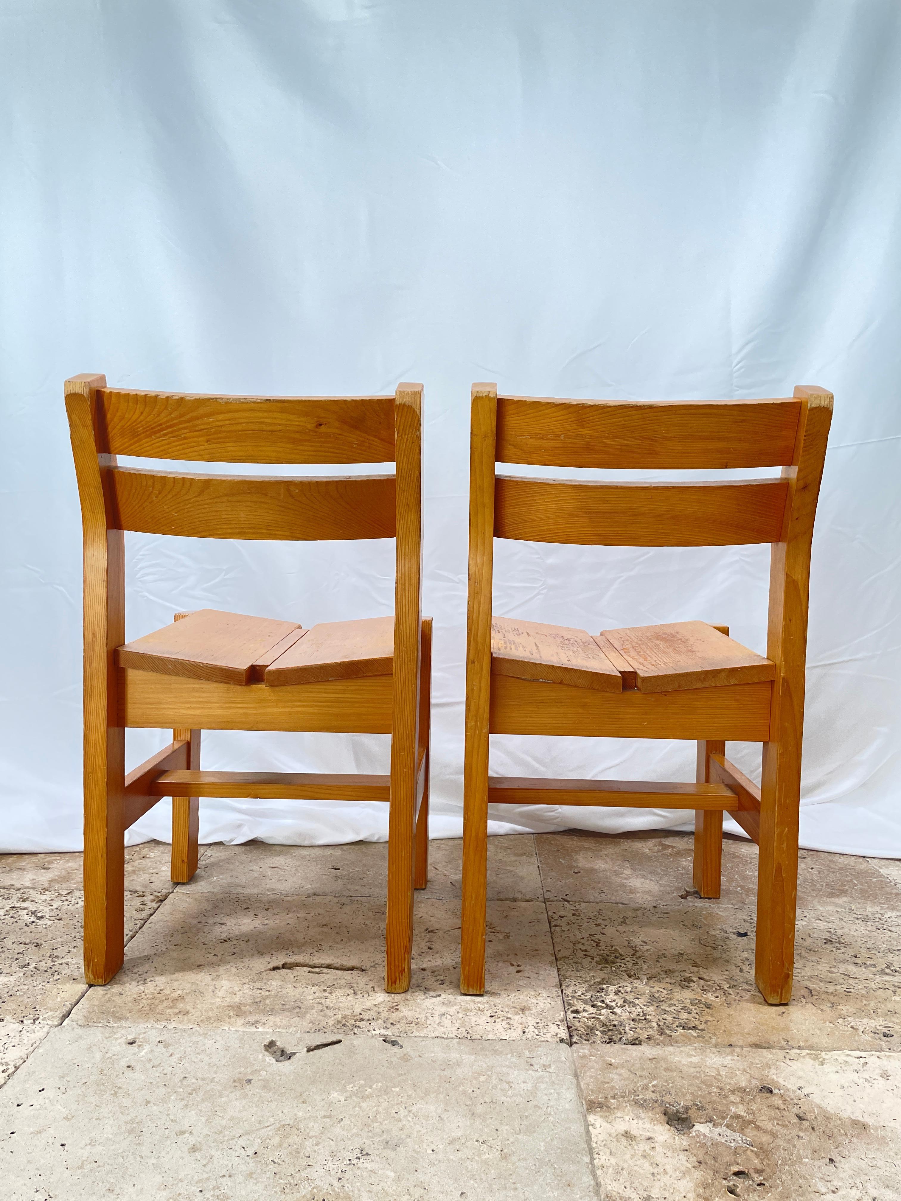 French Charlotte Perriand Chairs from 