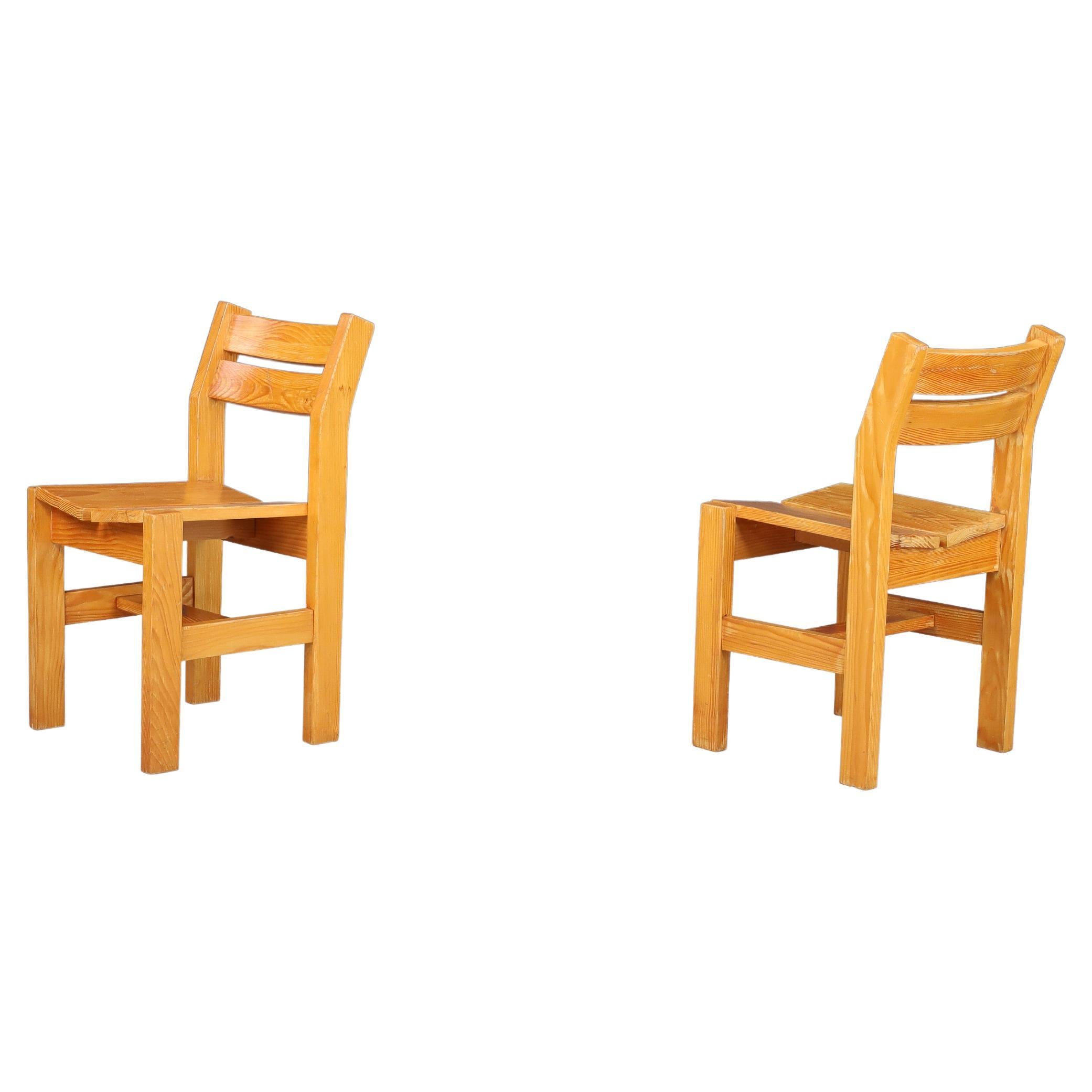 Charlotte Perriand Chairs from "La Cascade" at Les Arcs 1600.