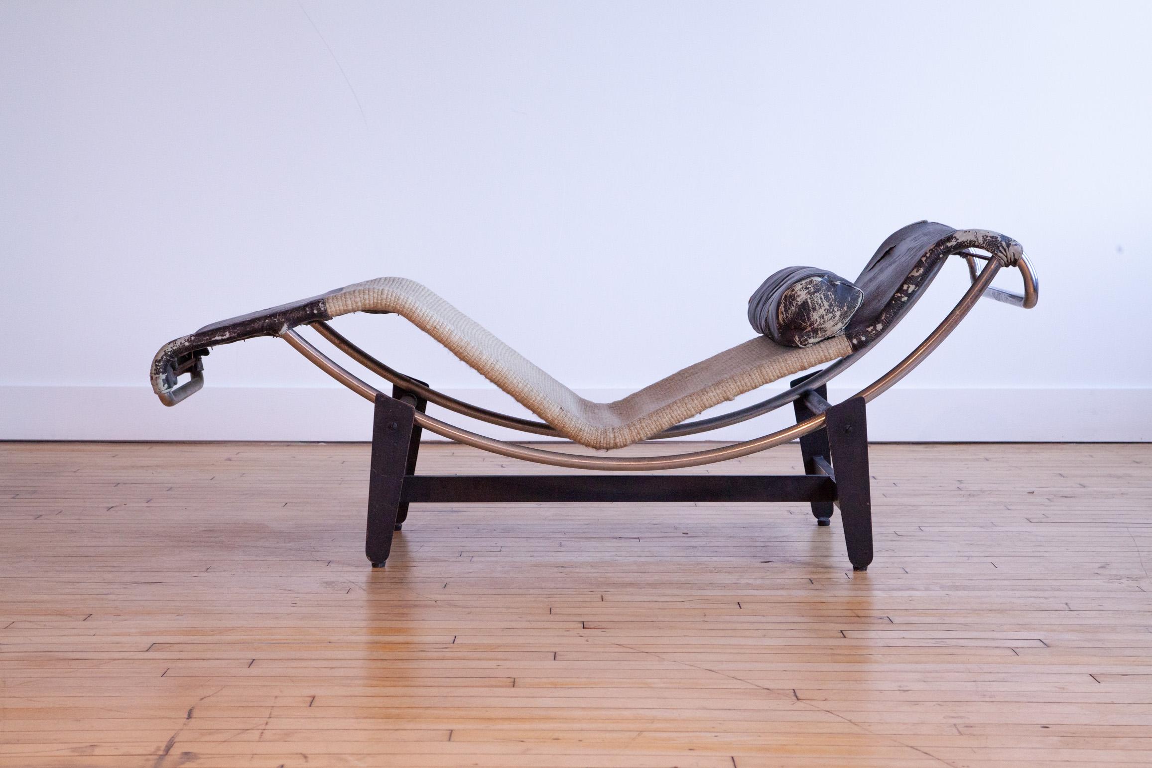 Chaise Le Corbusier producida por Wohnbedarf mediados del siglo XX