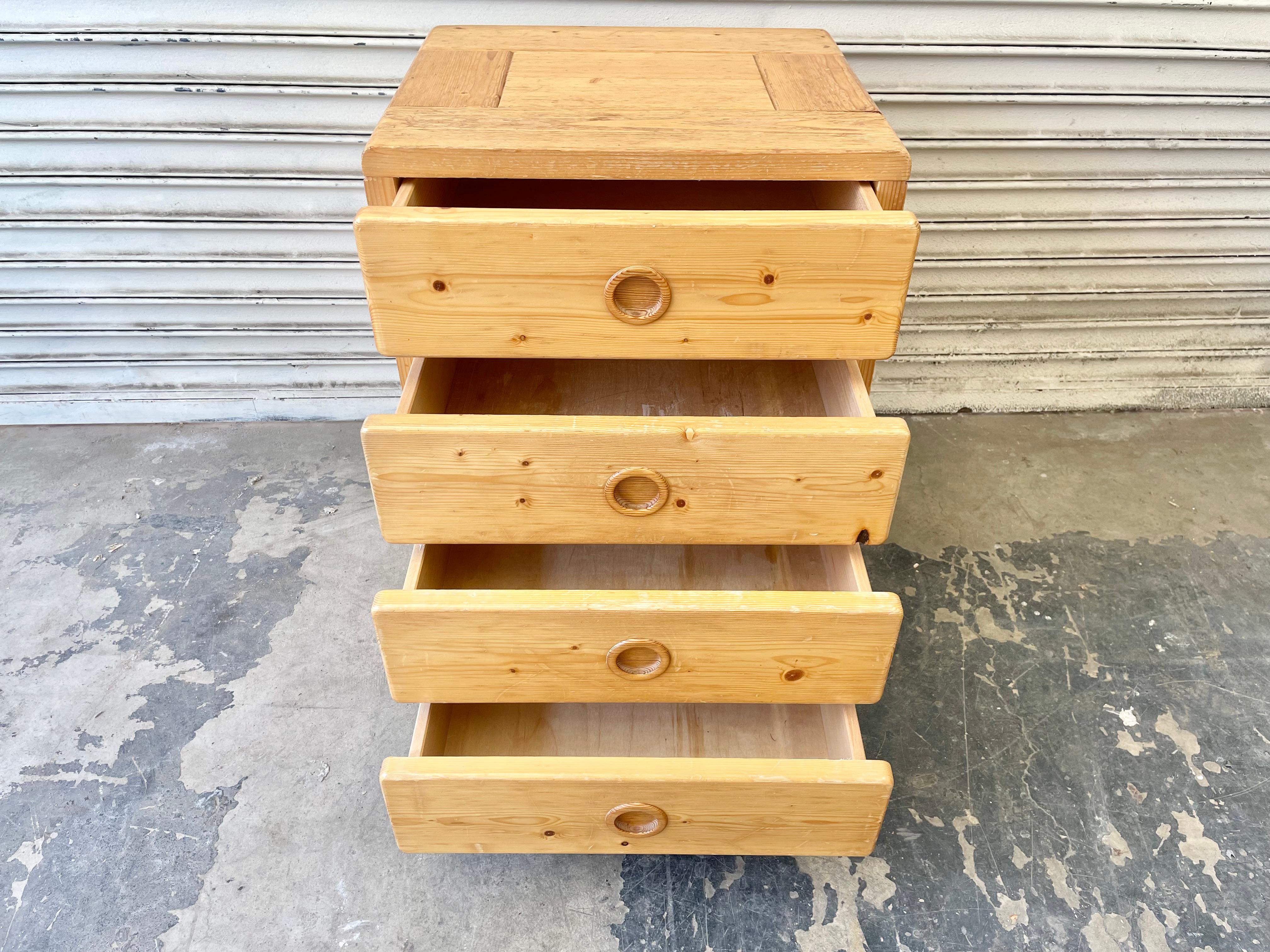 Pine Charlotte Perriand Chest of Drawers for Les Arcs For Sale