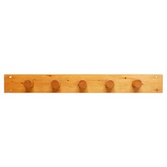 Charlotte Perriand Coat Rack with Five Hooks for Les Arcs, Pinewood, 1970s