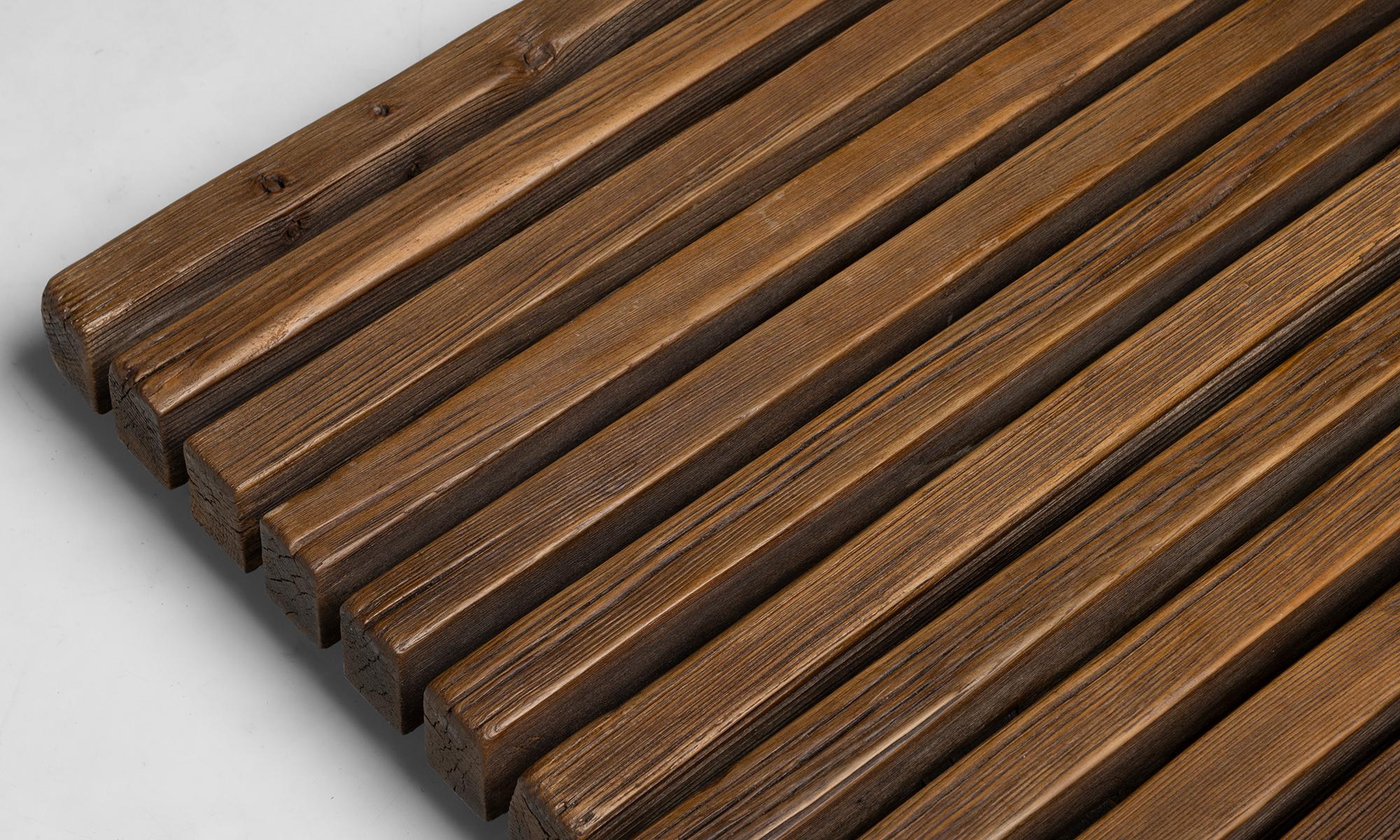 Teck Table basse Charlotte Perriand, France circa 1960 en vente