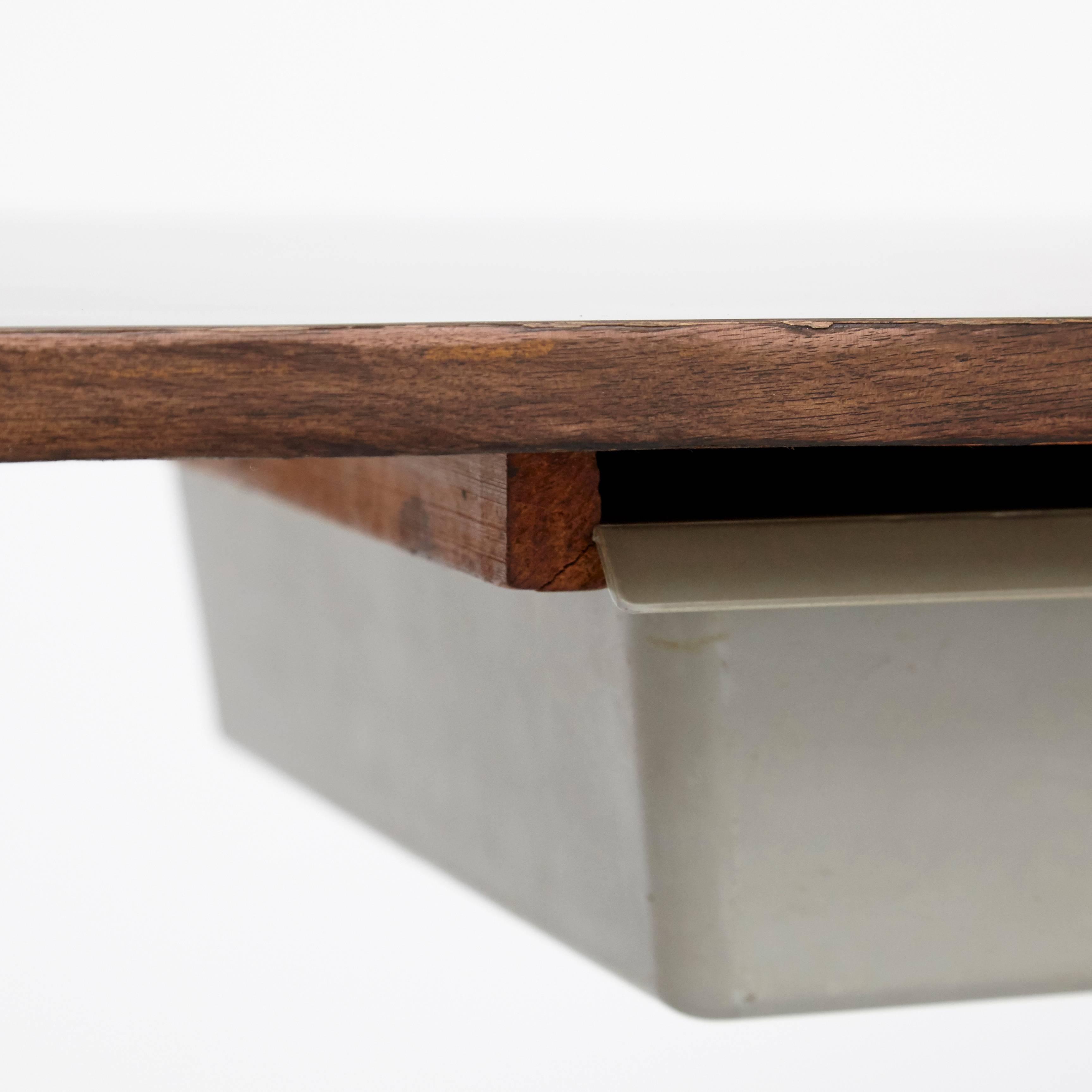 Steel Charlotte Perriand Console with Drawer Cite Cansado, circa 1950