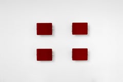 Appliques CP1 de Charlotte Perriand pour Steph Simon, rouge, 1958, lot de 4