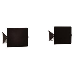 Charlotte Perriand CP1 Appliques pour Steph Simon, noir, 1958, ensemble de 2