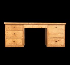 Charlotte Perriand Desk Console in Ash Wood Méribel, 1960