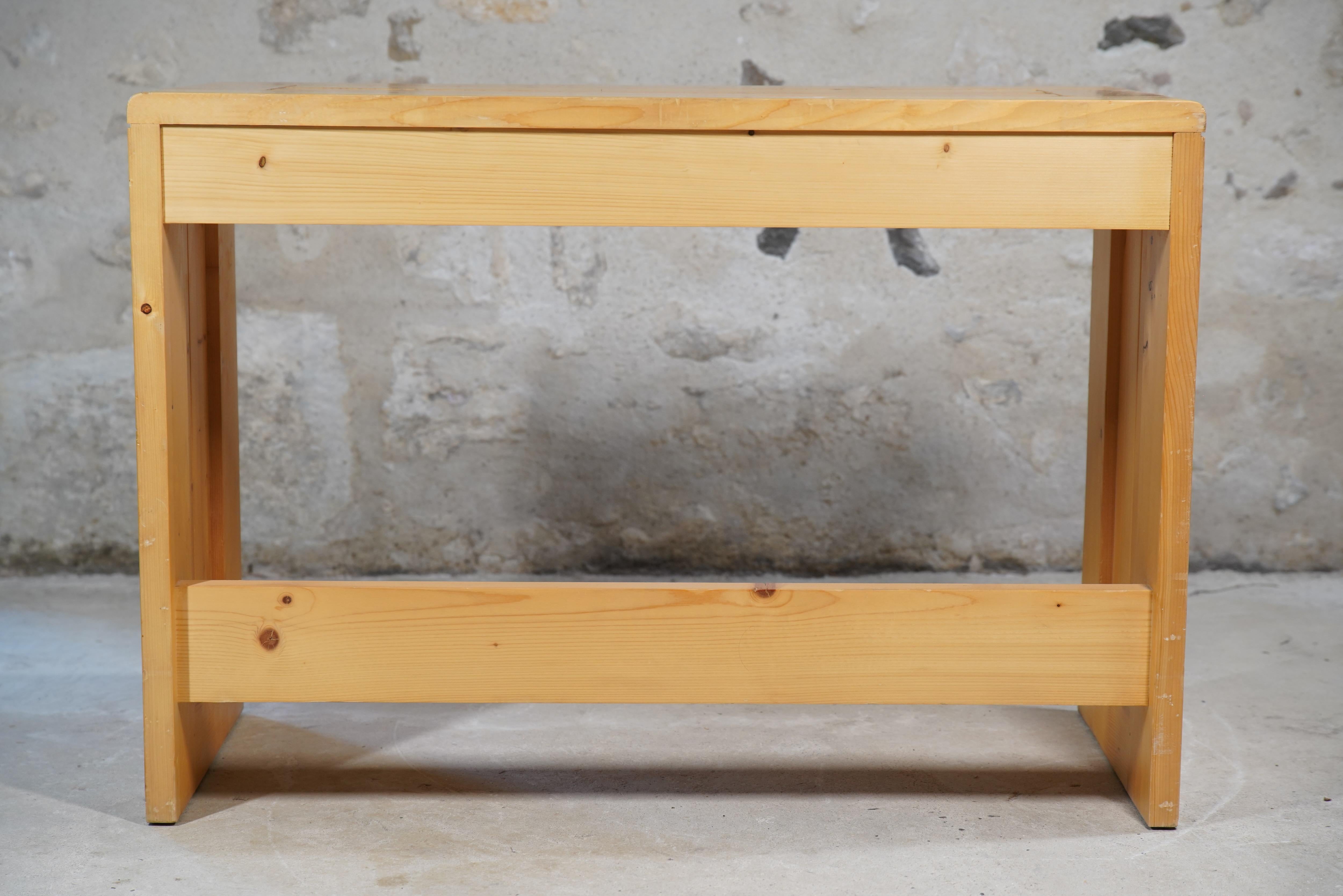 Mid-Century Modern Charlotte Perriand Desk for Les Arcs, France circa 1970 For Sale