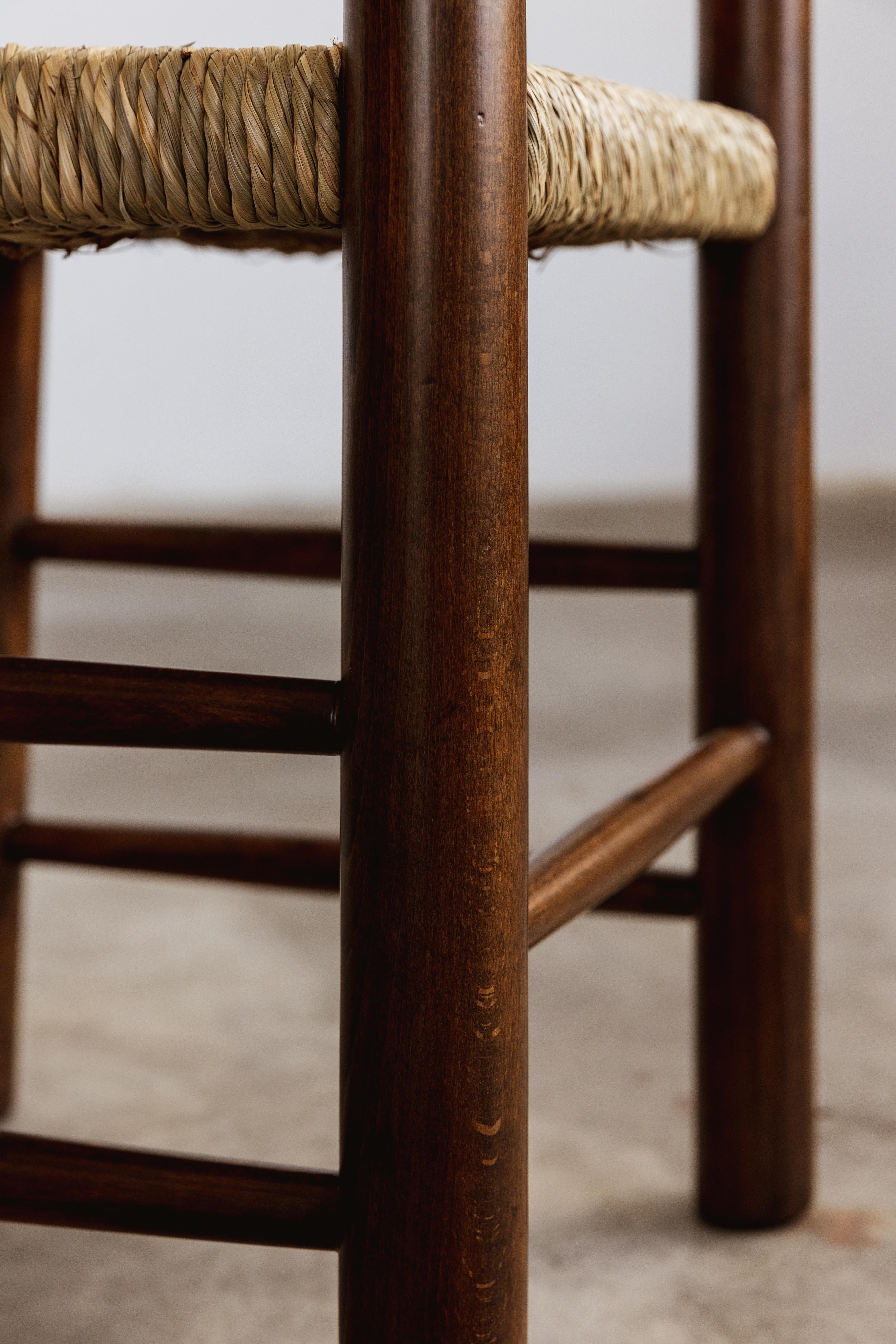 Sedie da pranzo Charlotte Perriand per Robert Sentou, 1964, Set di 6 4