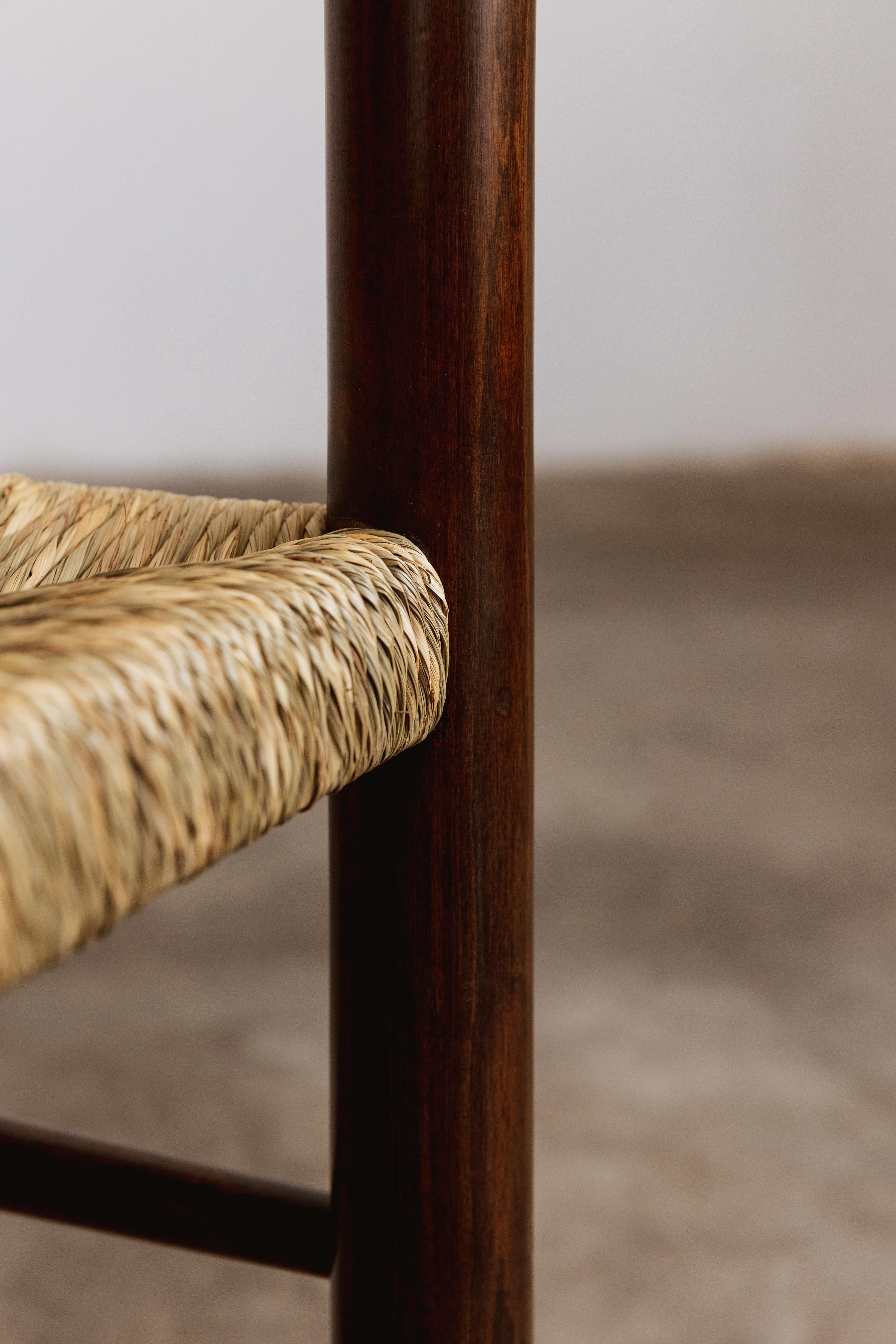 Sedie da pranzo Charlotte Perriand per Robert Sentou, 1964, Set di 6 2