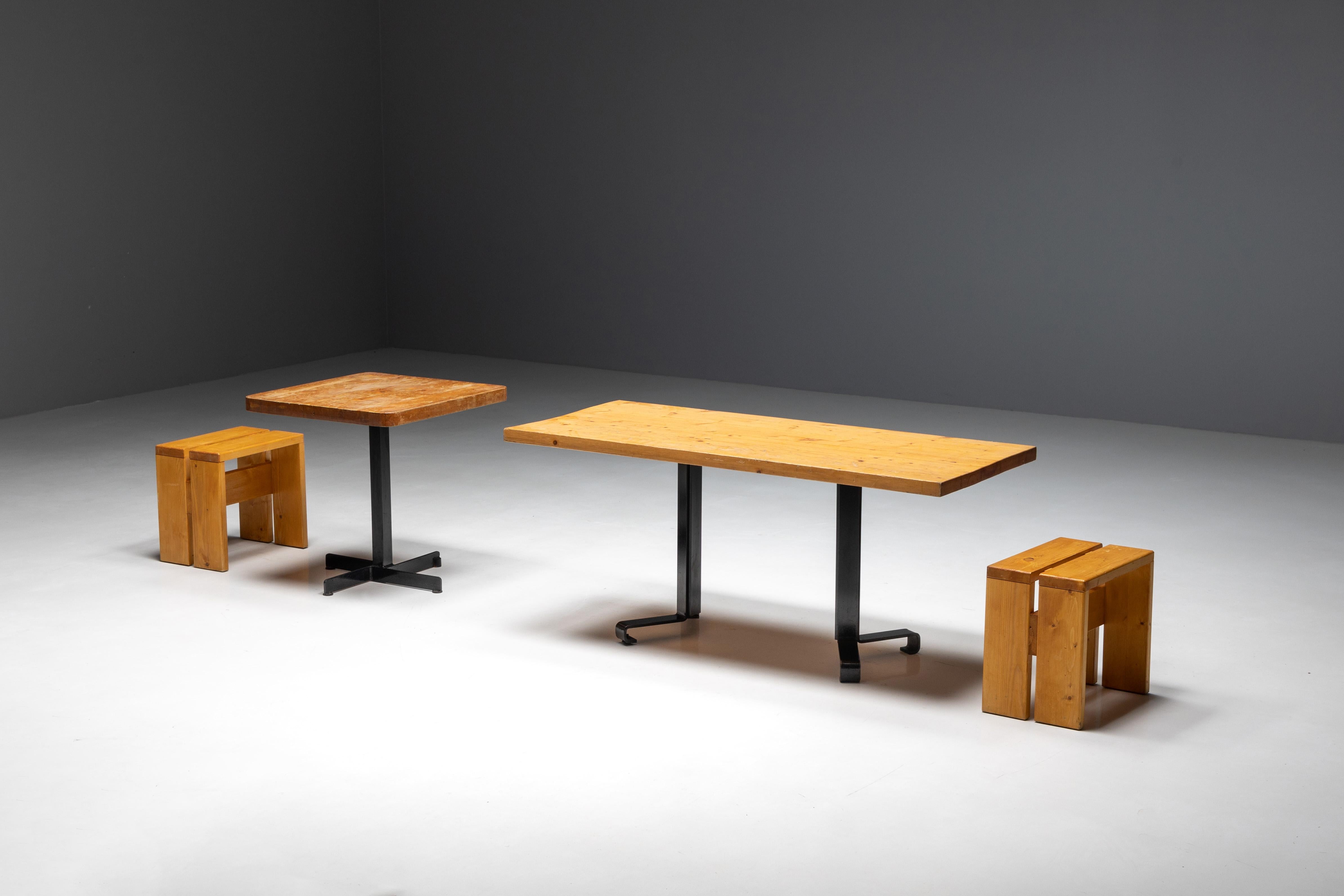 Mid-20th Century Dining Table by Charlotte Perriand for 'Les Arcs', France, 1960s For Sale