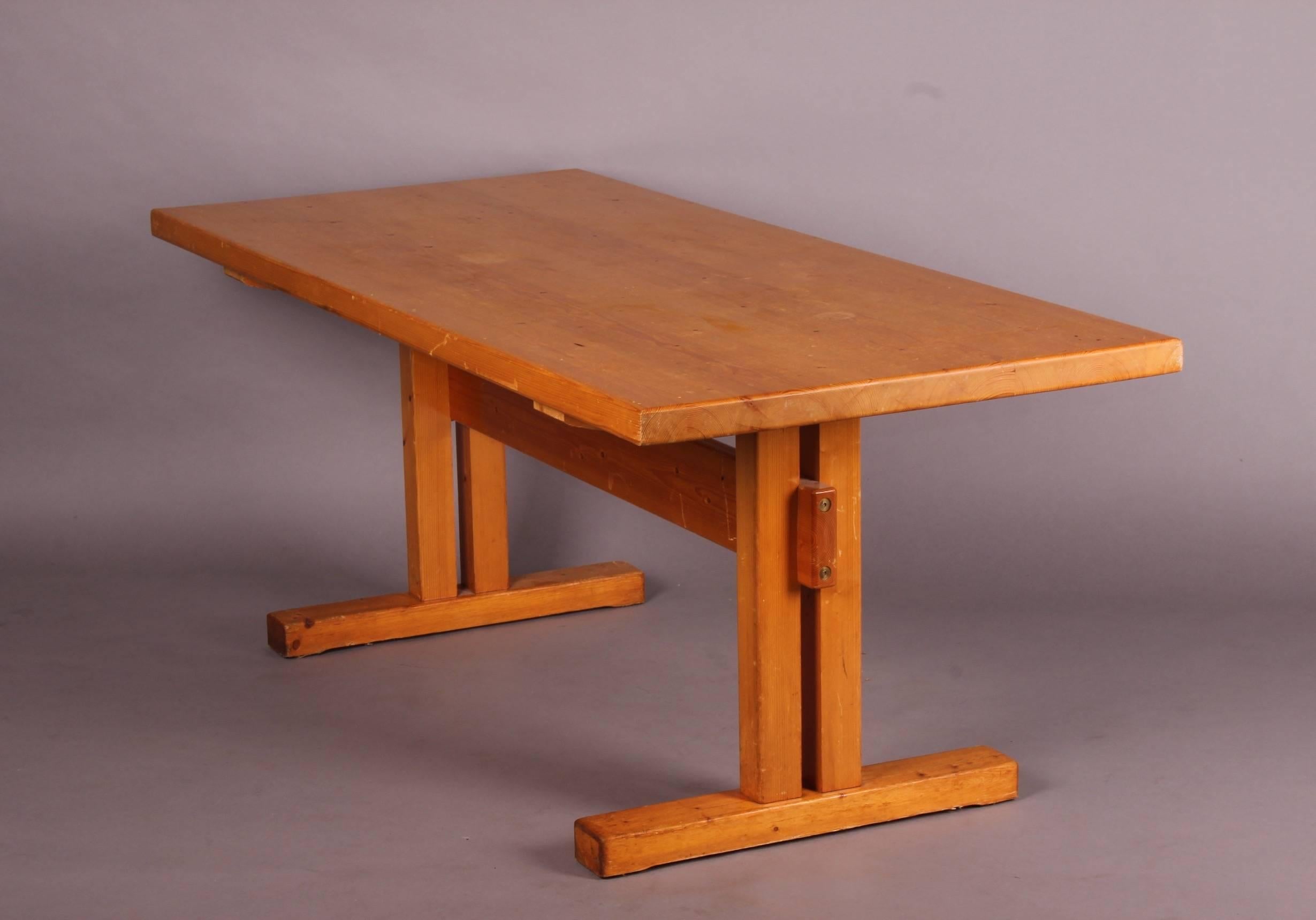 Charlotte Perriand dining table for Les Arcs direct provenance from Les Arcs.