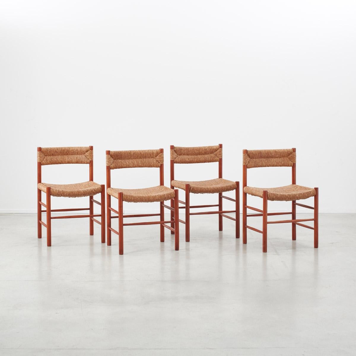 Modern Charlotte Perriand Dordogne Chairs for Robert Sentou, France, circa 1950