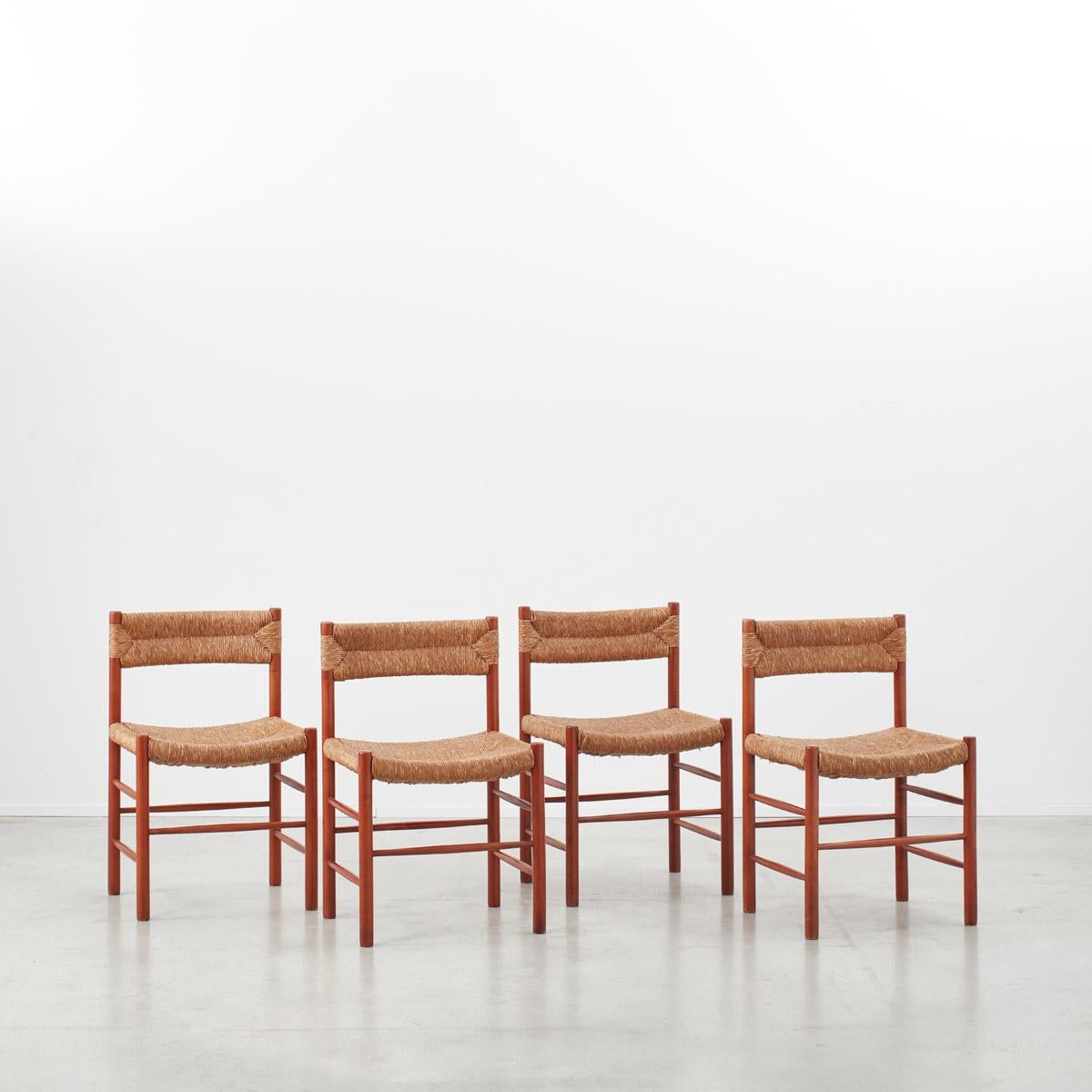 French Charlotte Perriand Dordogne Chairs for Robert Sentou, France, circa 1950