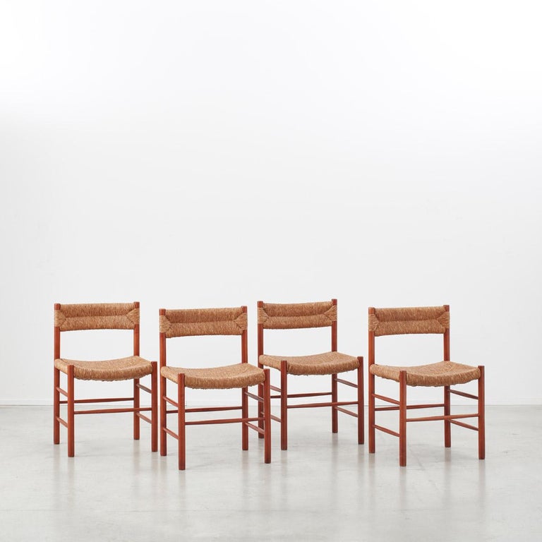 Charlotte Perriand Dordogne Chairs for Robert Sentou, France, circa 1950 For Sale at 1stdibs