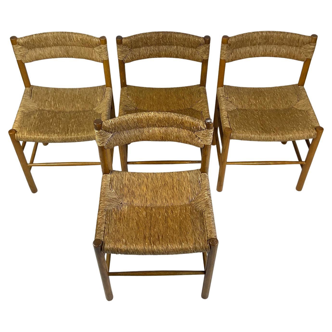 Chaises Dordogne de Charlotte Perriand pour Robert Sentou France vers 1960