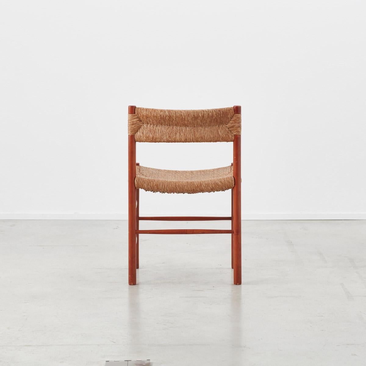 Straw Charlotte Perriand Dordogne Chairs for Robert Sentou, France, circa 1950