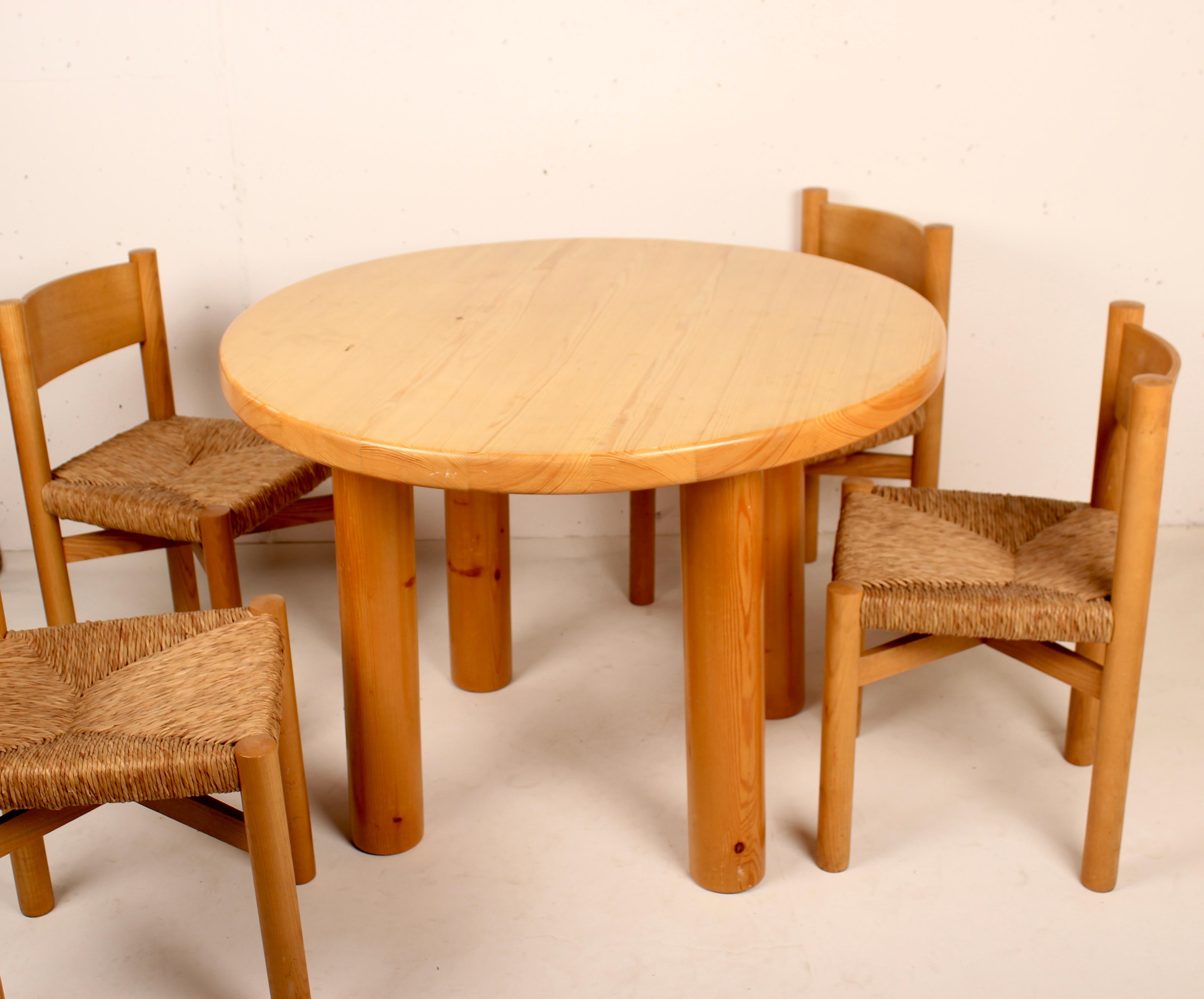 Charlotte Perriand Doron type table for the Résidence Les Allues in Méribel 1971 For Sale 7