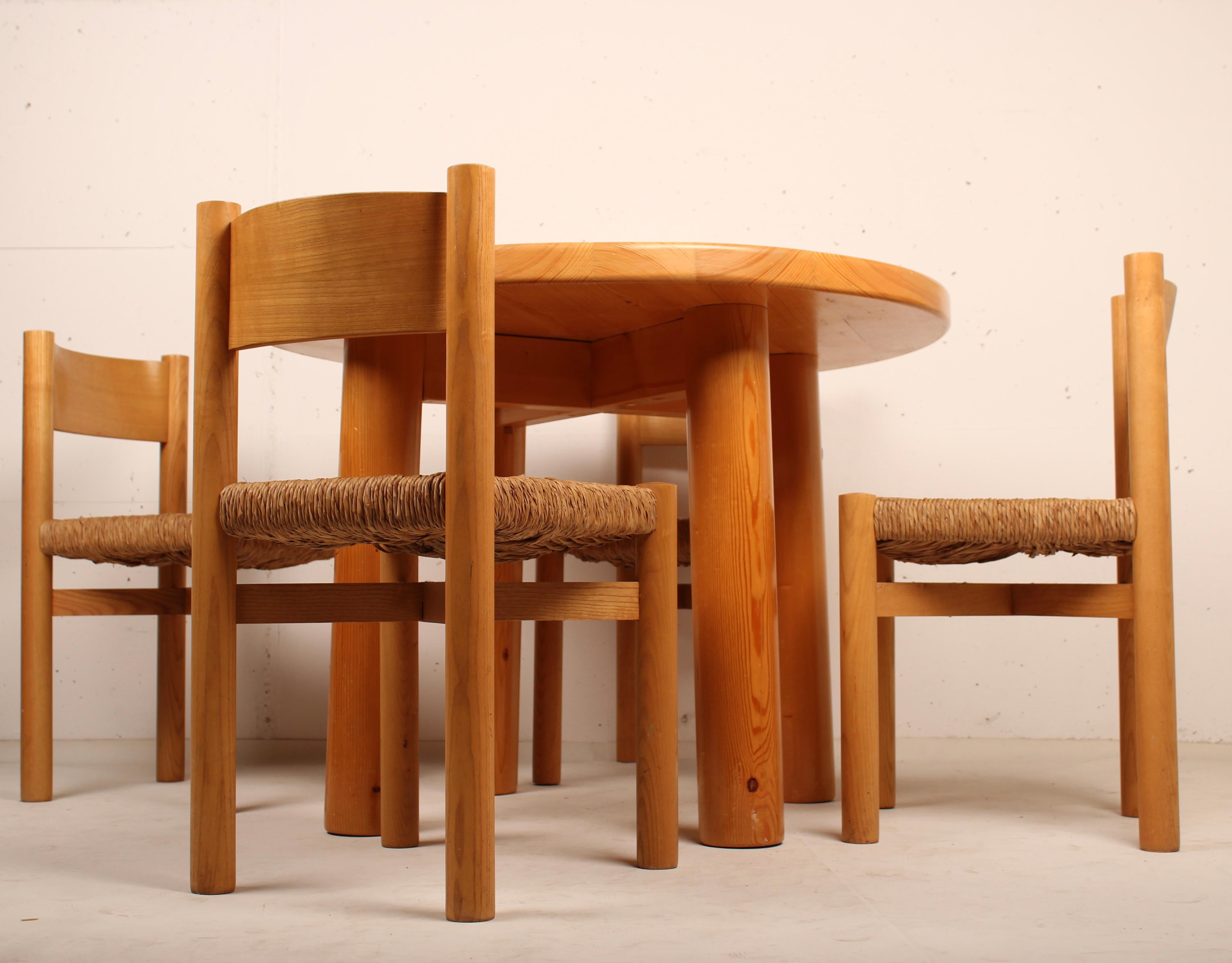 Charlotte Perriand Doron type table for the Résidence Les Allues in Méribel 1971 For Sale 1