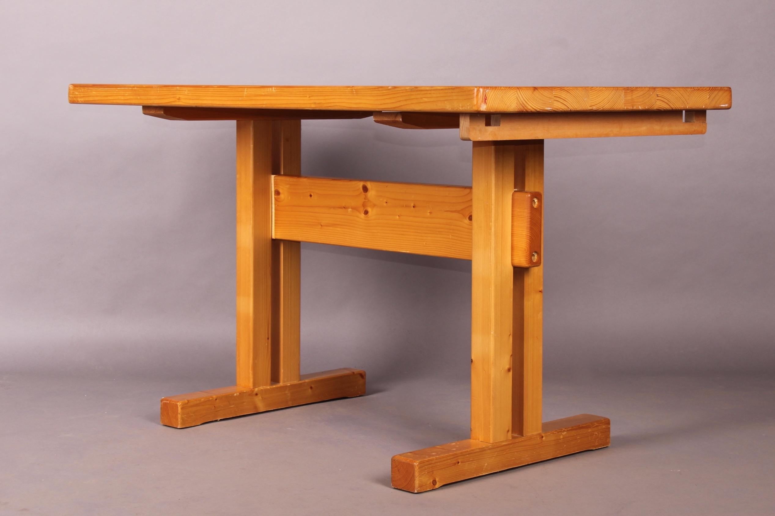 Pine Charlotte Perriand Extension Table for Les Arcs