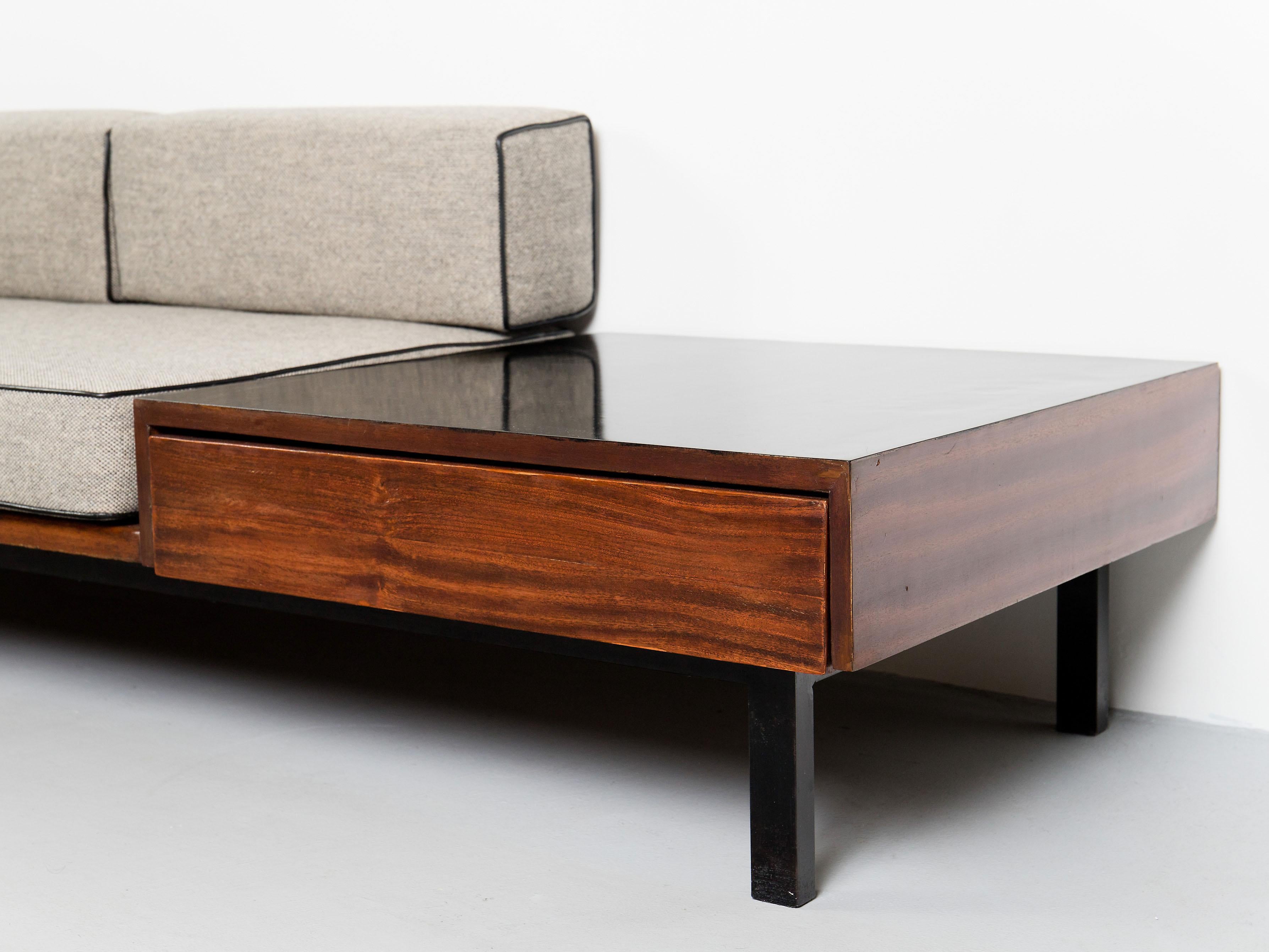 Mid-Century Modern Charlotte Perriand, Extralong Bench from Cansado, 1958