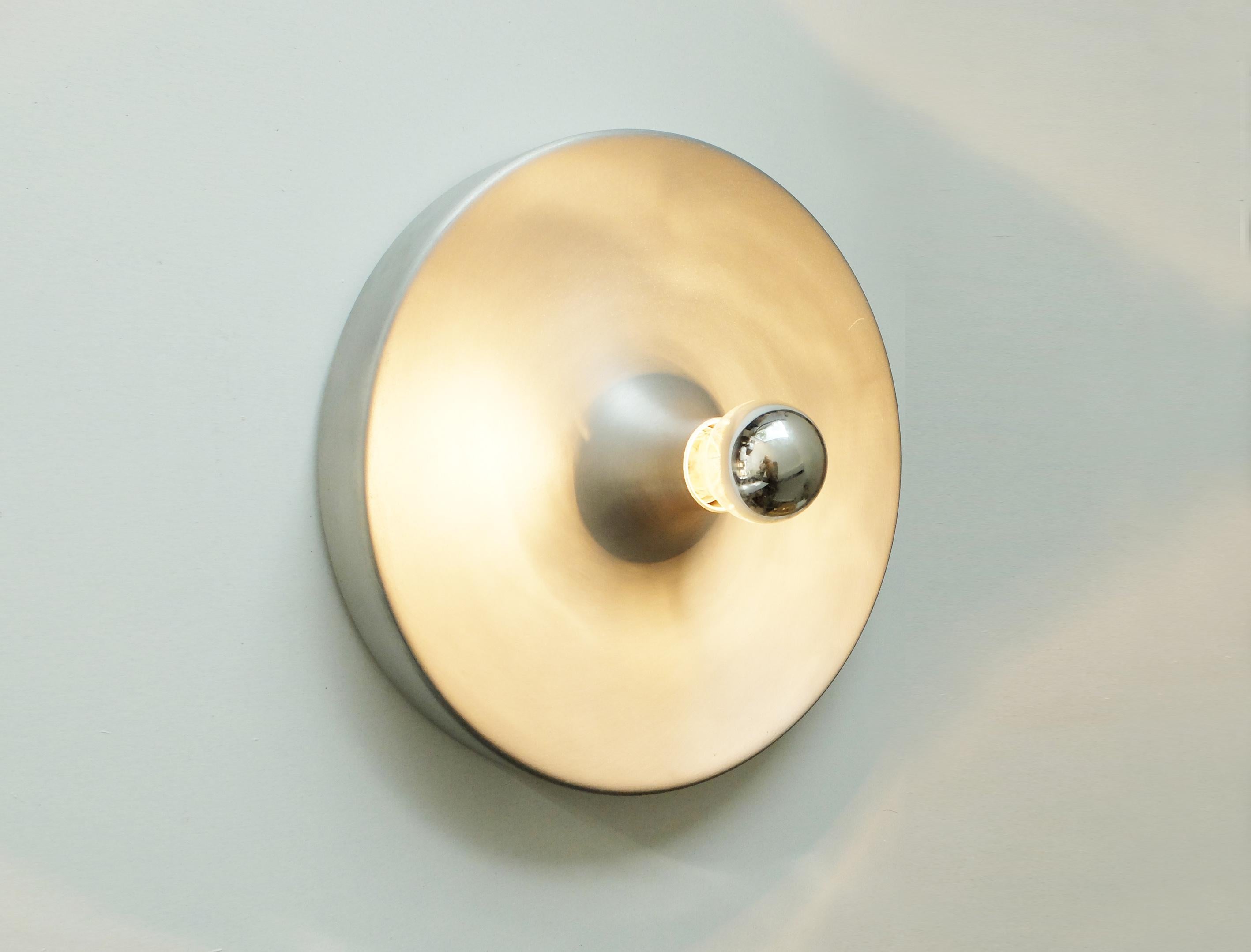 Charlotte Perriand Flush Sconce Disc Wall Light by Staff, Germany, 1960s 3